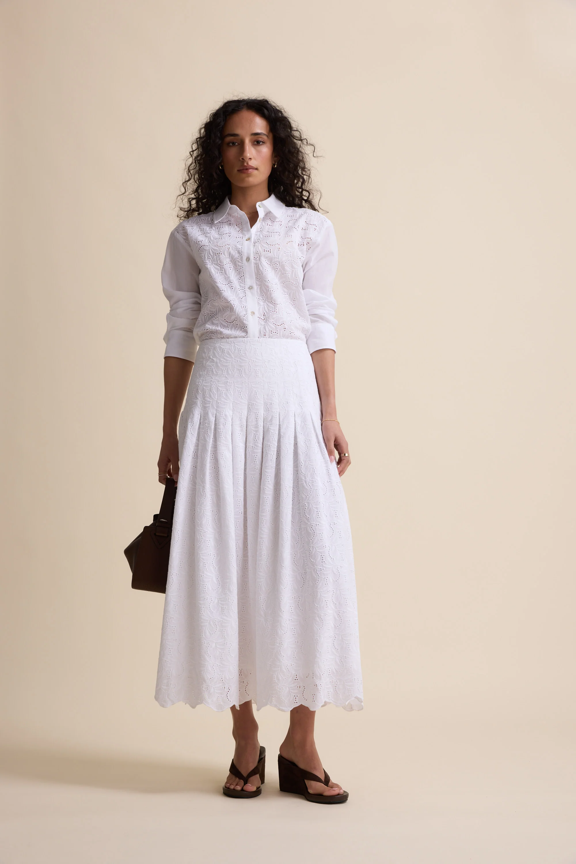 The Drop Waist Broderie Skirt - Image 3