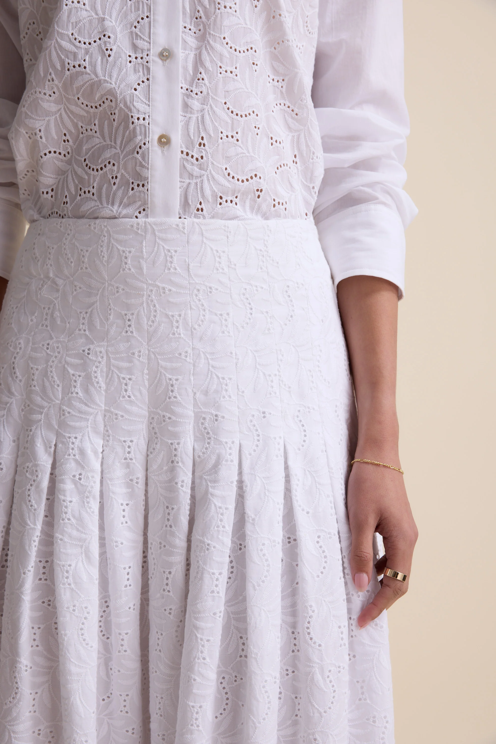 The Drop Waist Broderie Skirt - Image 5