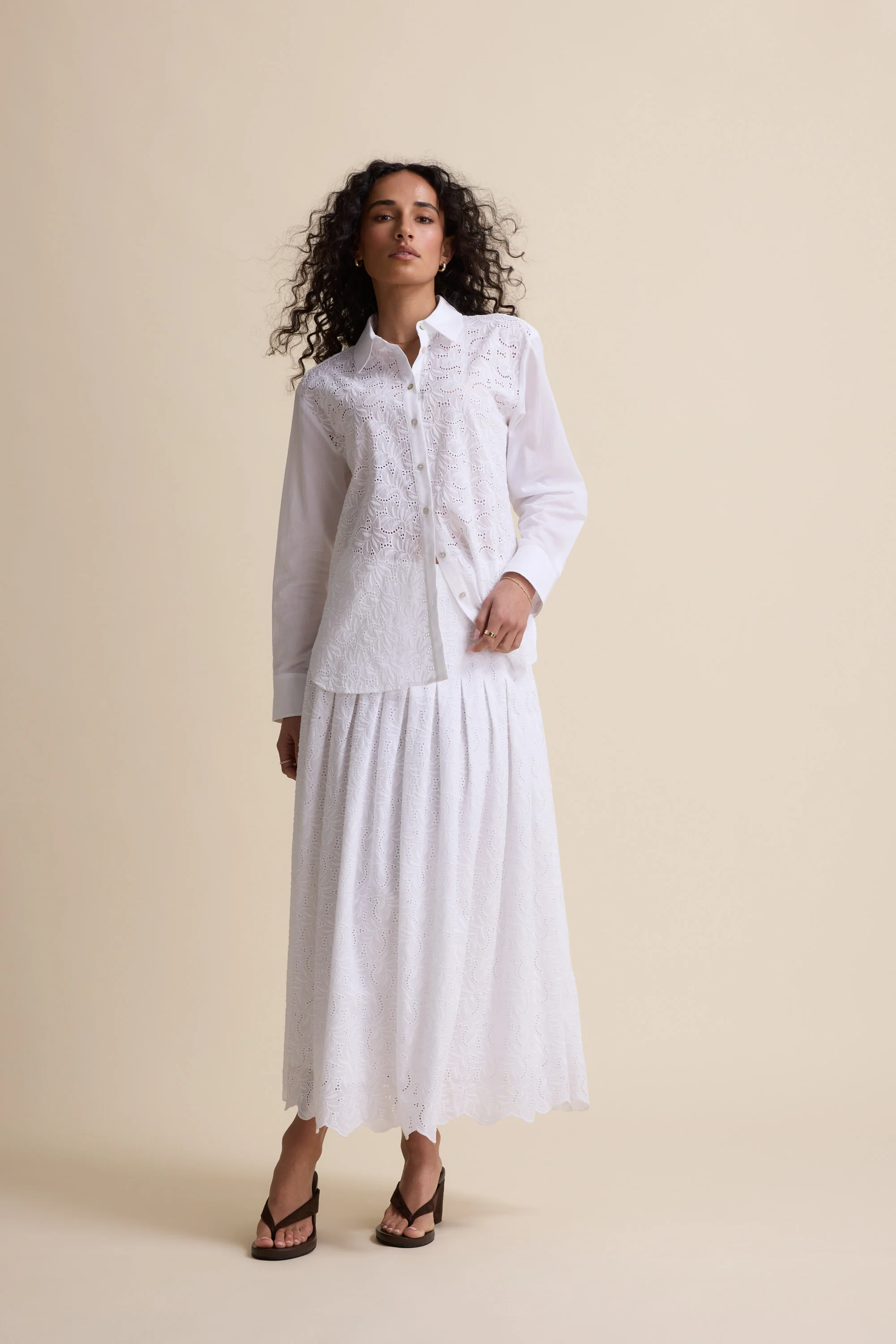 The Drop Waist Broderie Skirt - Image 7
