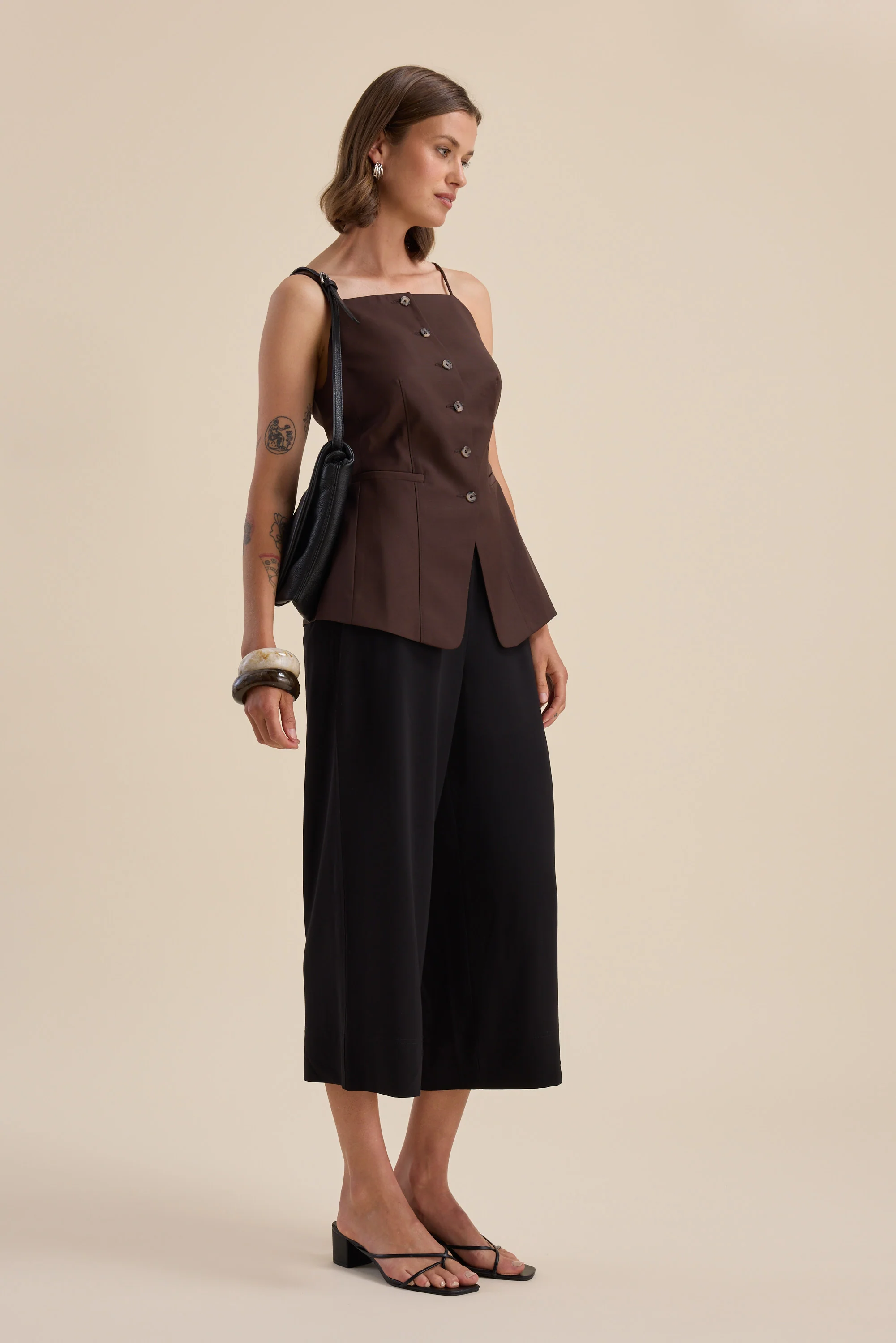The Easy Care Wide Leg Crop Pants - Image 2