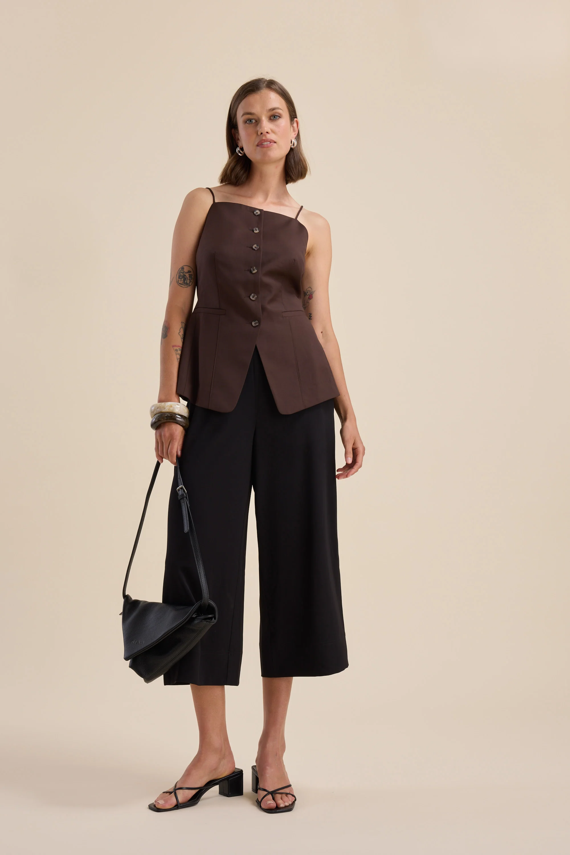 The Easy Care Wide Leg Crop Pants - Image 3