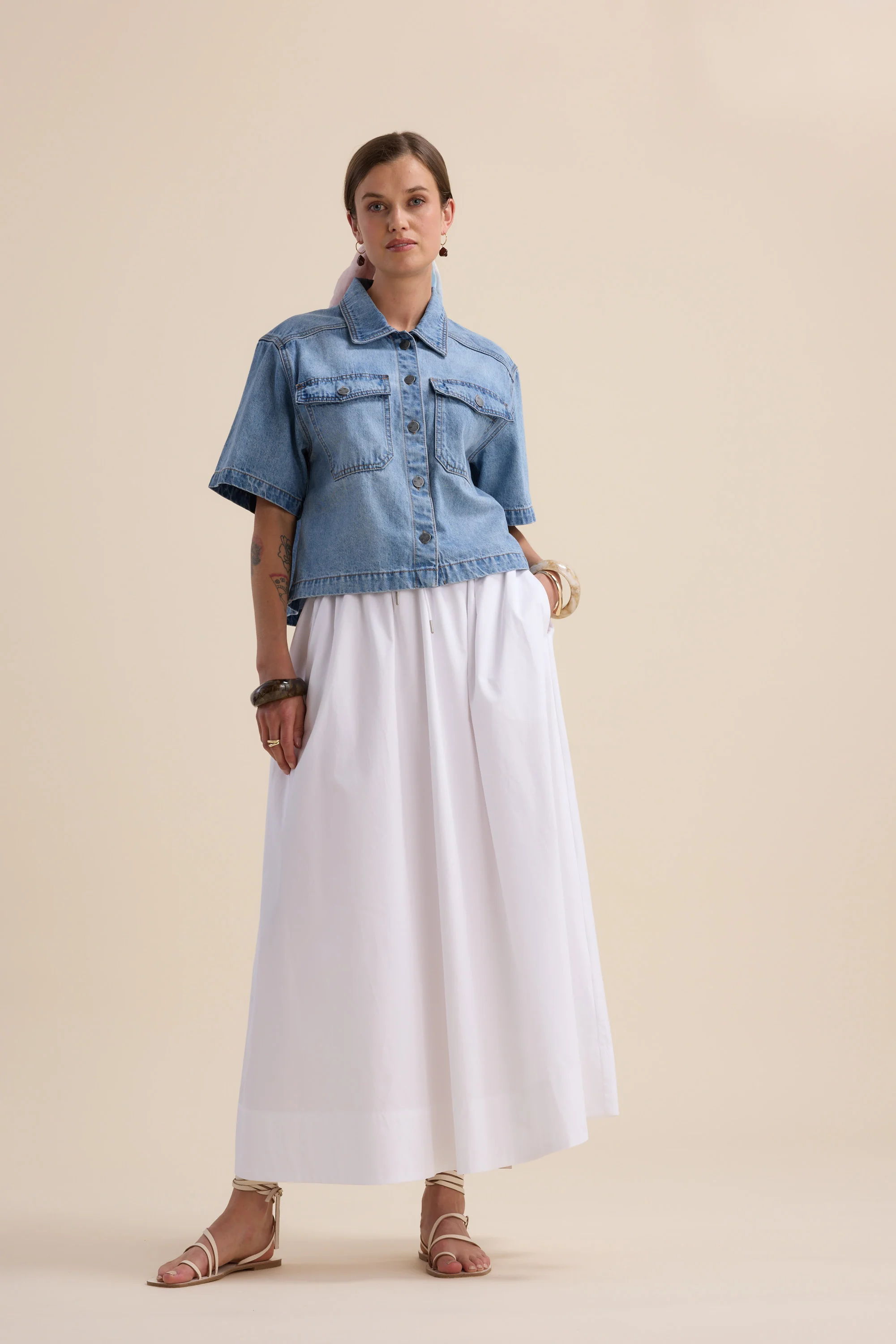 The Everyday Poplin Skirt - Image 4