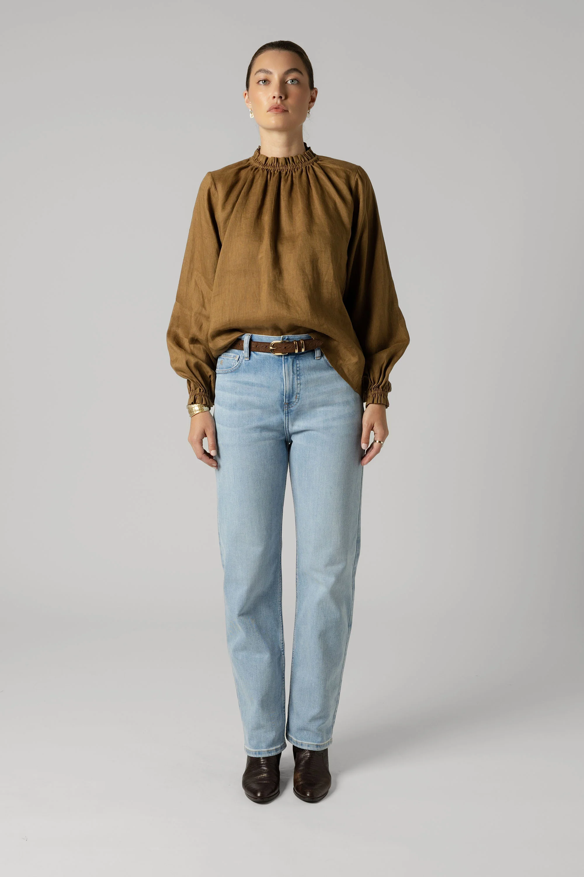 The Frill Detail Long Sleeve Blouse - Image 2