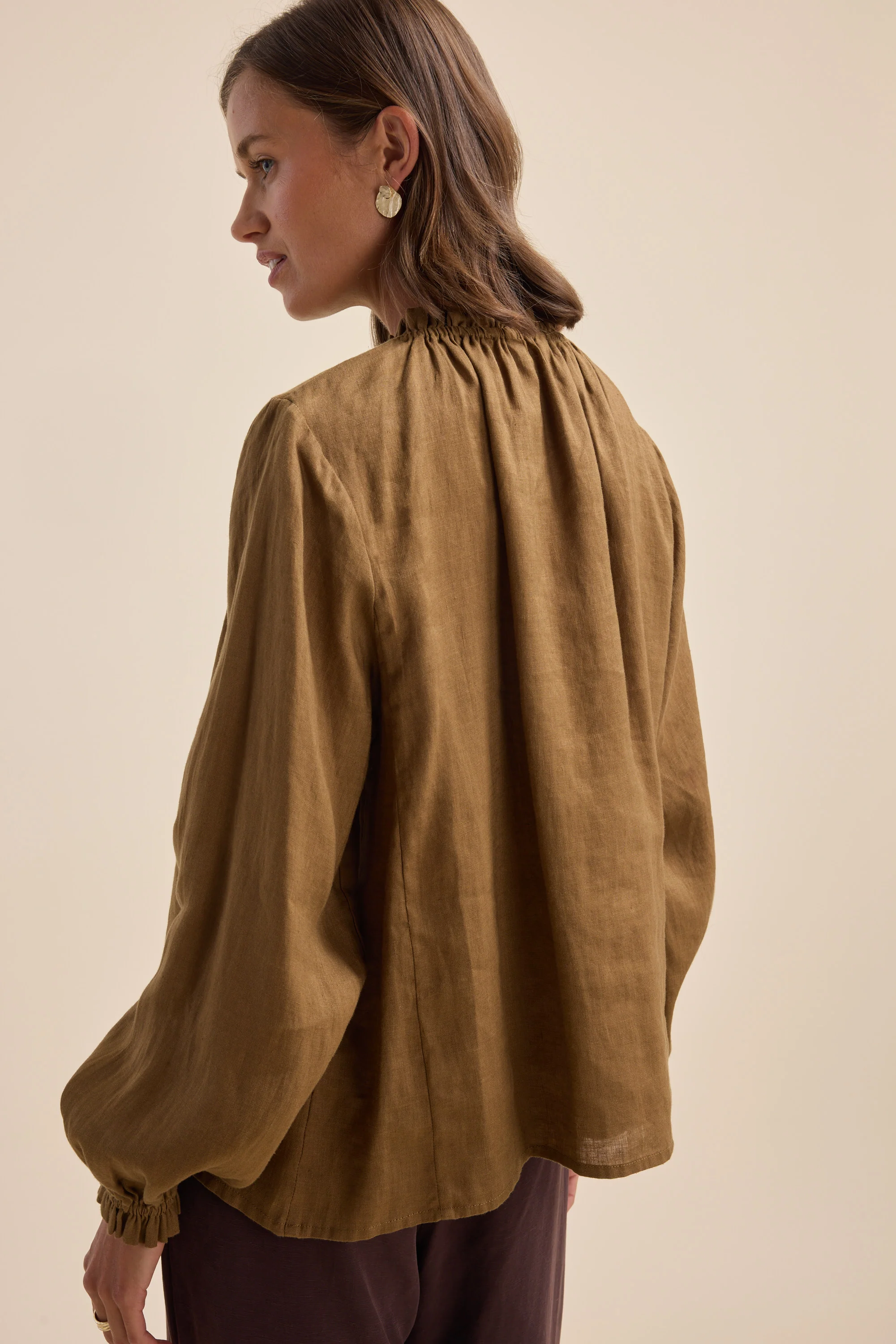 The Frill Detail Long Sleeve Blouse - Image 8
