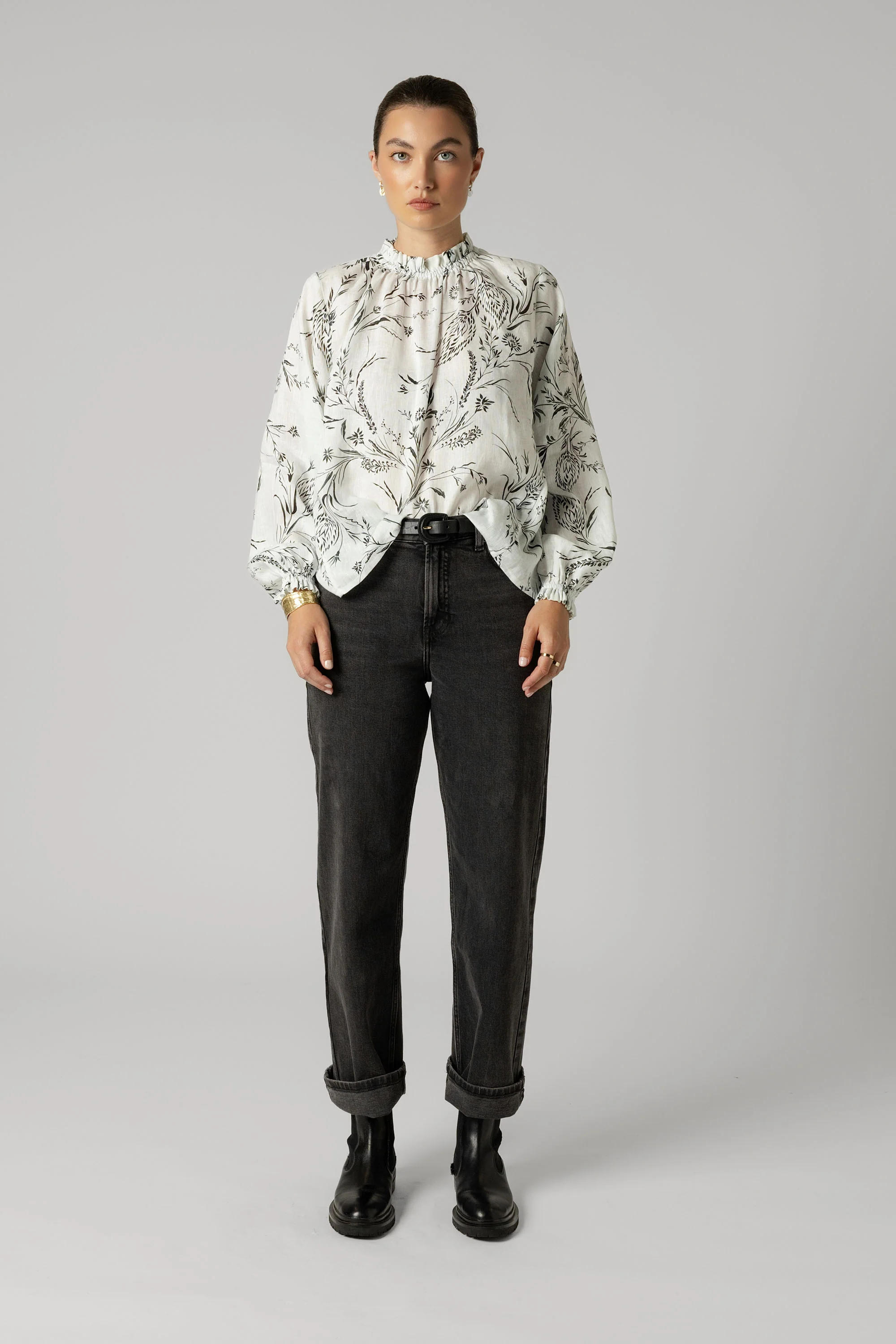 The Frill Detail Long Sleeve Blouse - Image 2