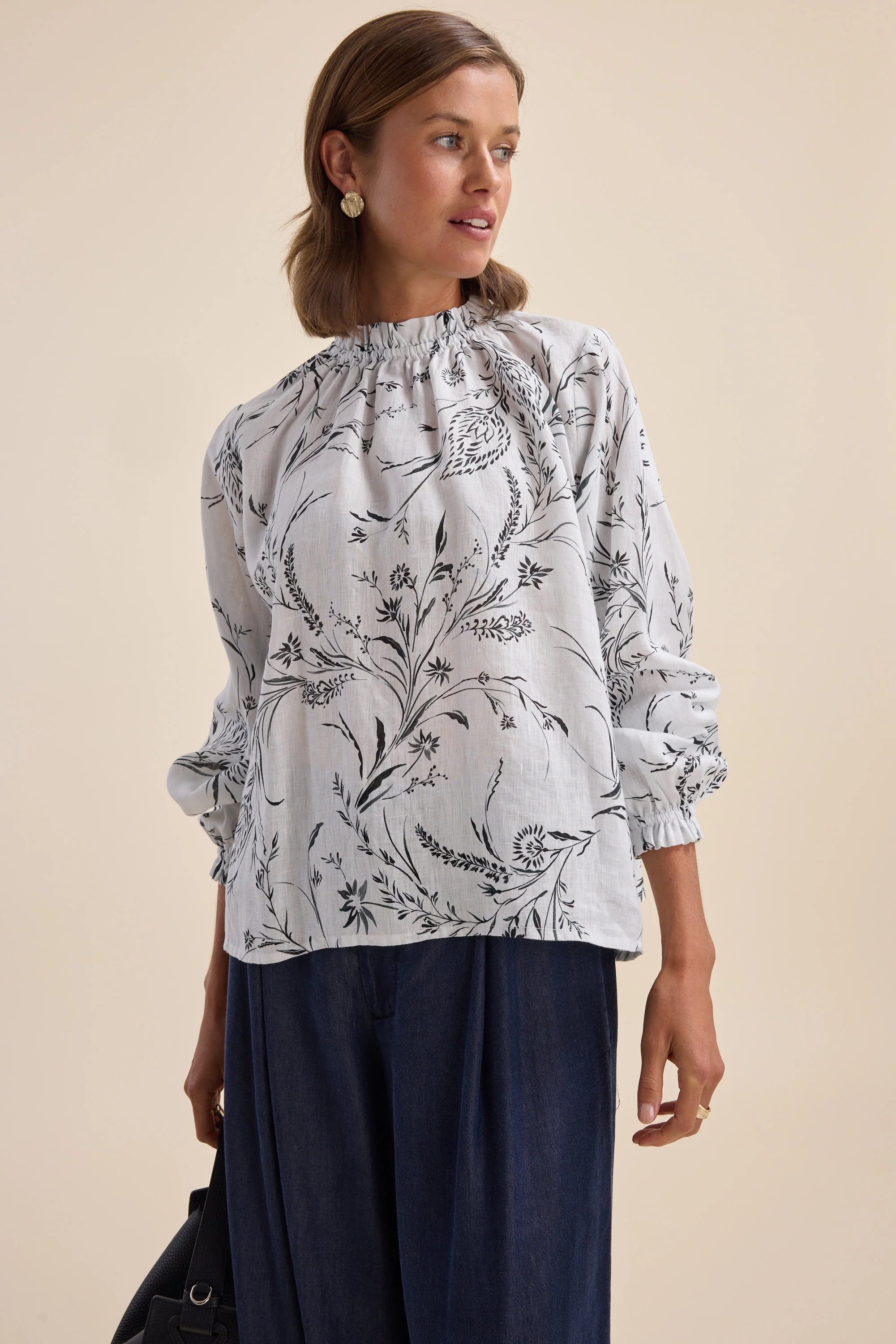 The Frill Detail Long Sleeve Blouse - Image 3