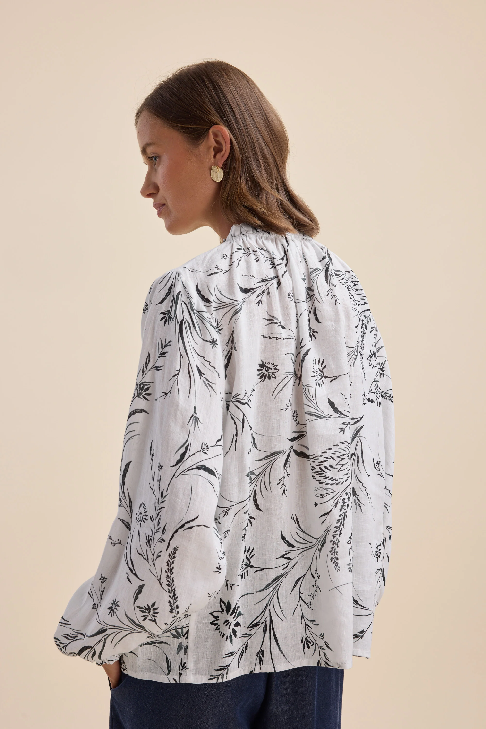 The Frill Detail Long Sleeve Blouse - Image 8