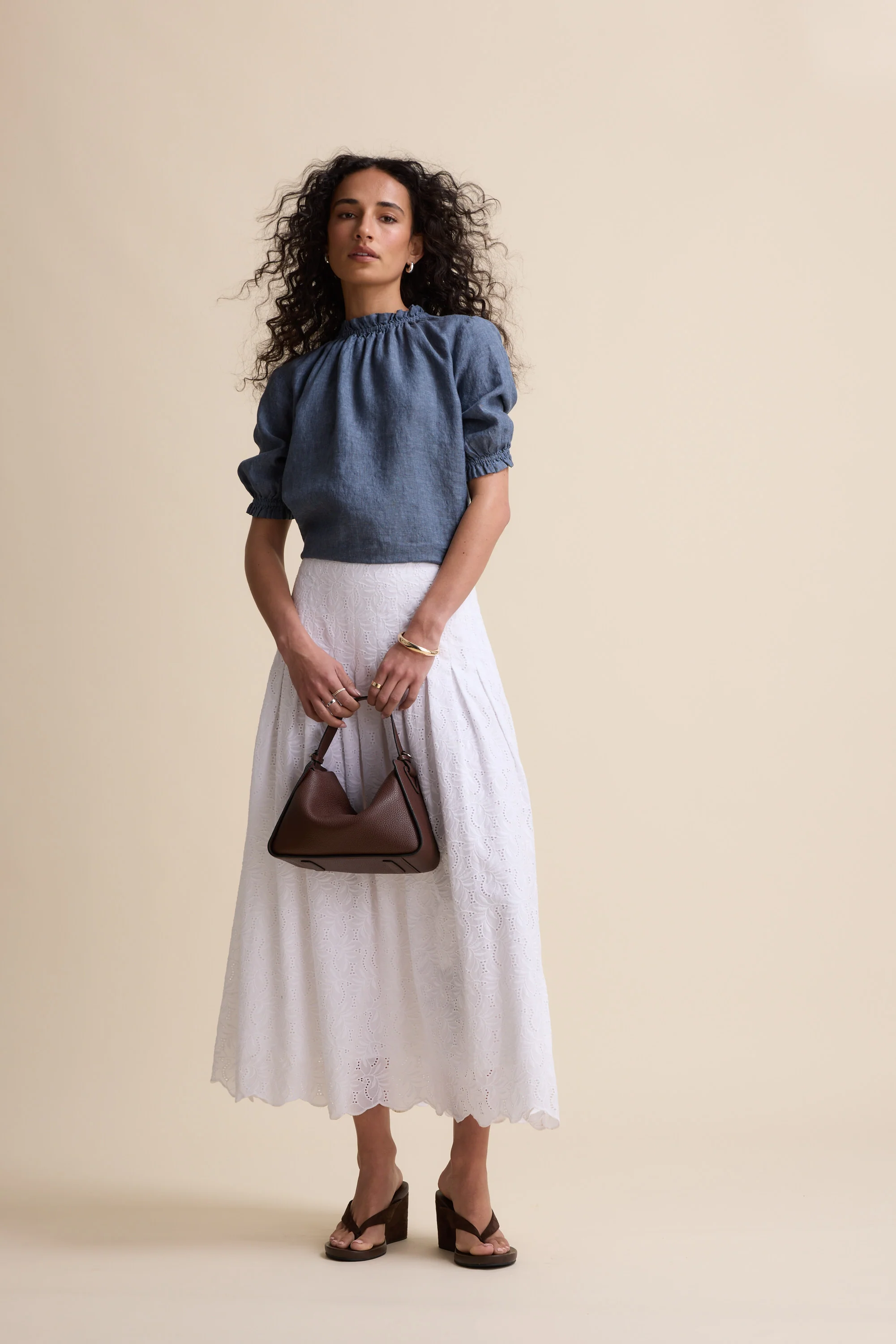 The Frill Detail Short Sleeve Blouse - Image 2