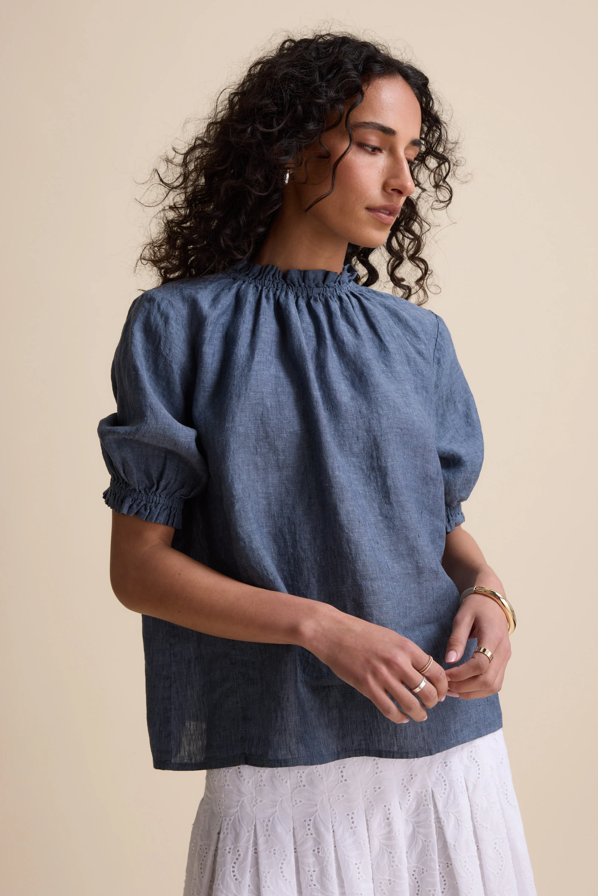 The Frill Detail Short Sleeve Blouse - Image 4