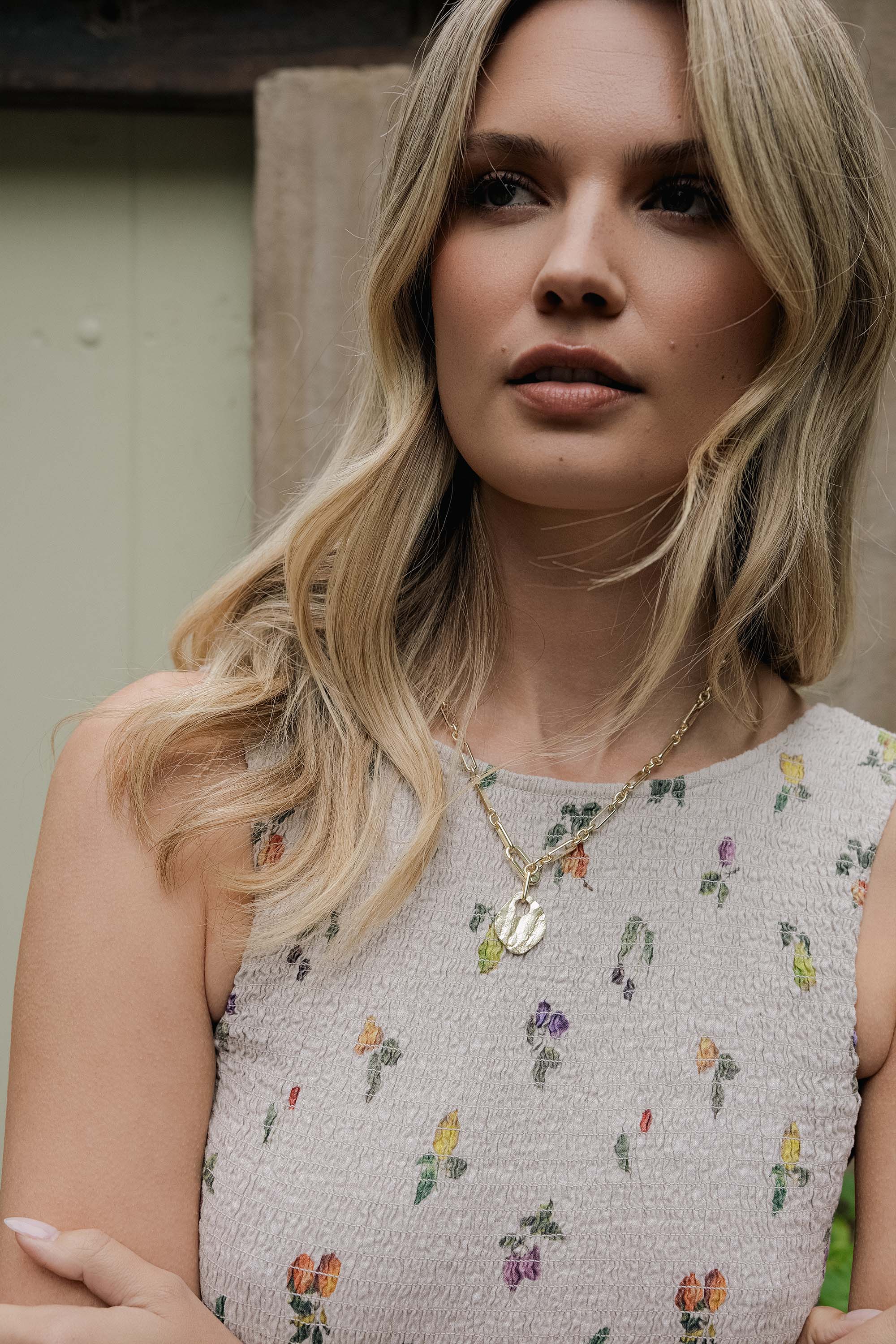 The Linen Studio Shirred Drop Waist Dress - Image 2