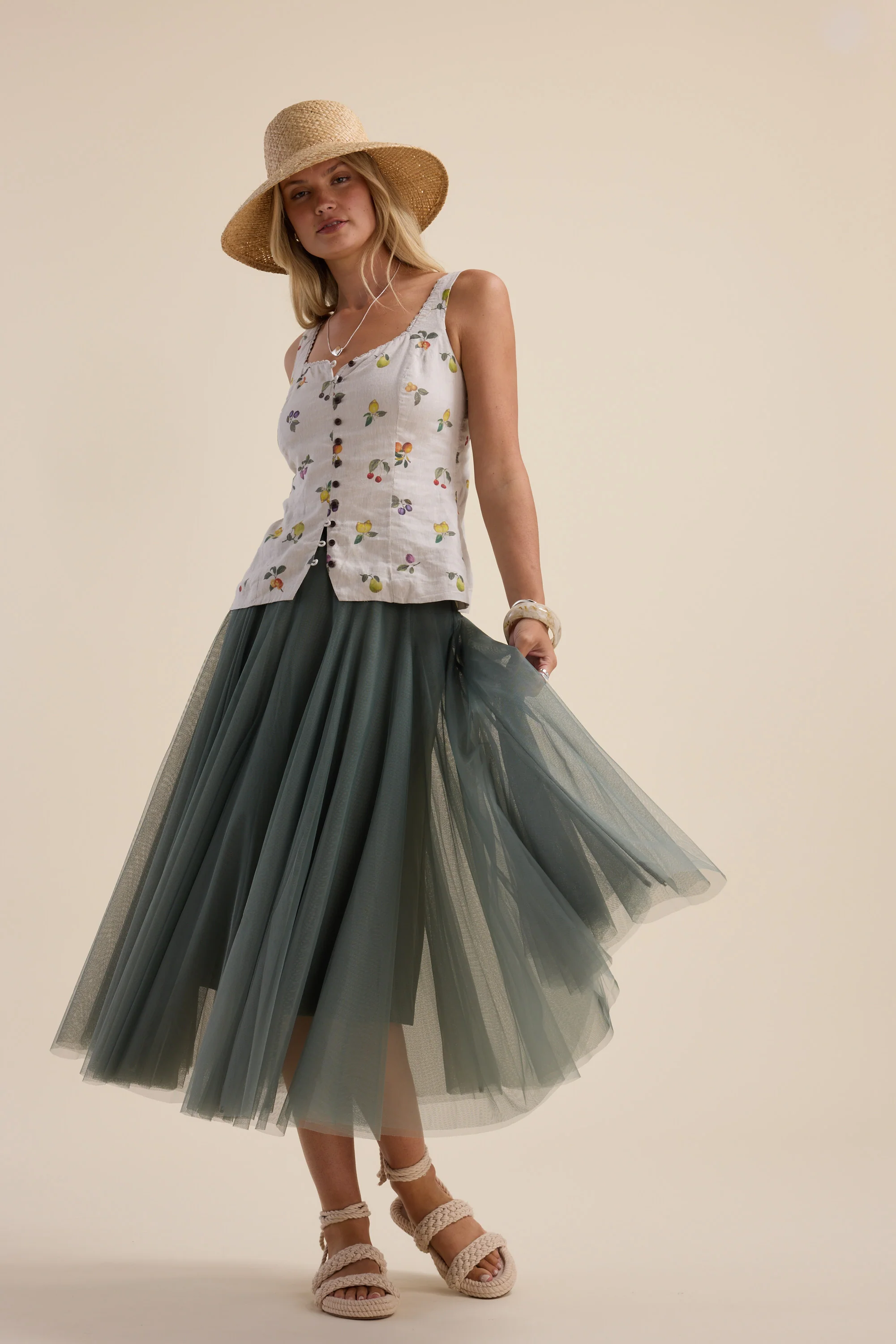 The Linen Studio Trim Detail Top - Image 4