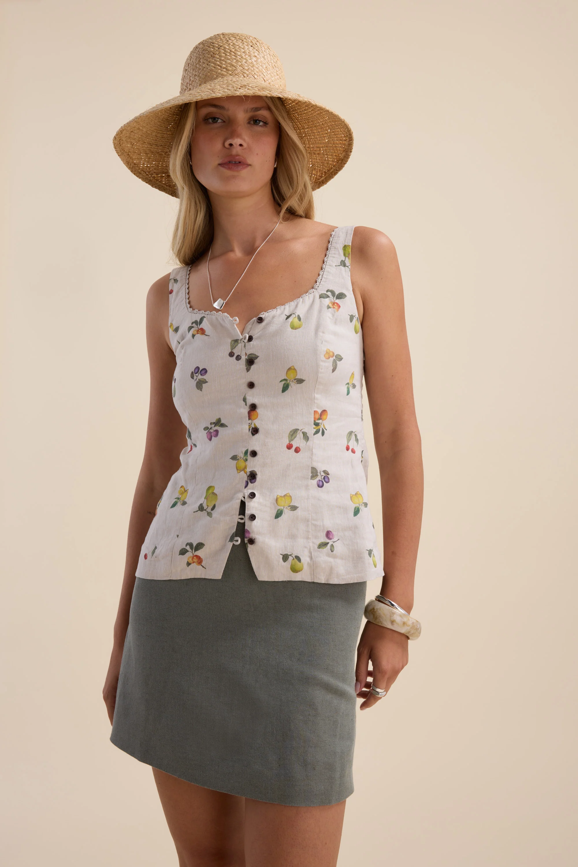 The Linen Studio Trim Detail Top - Image 5