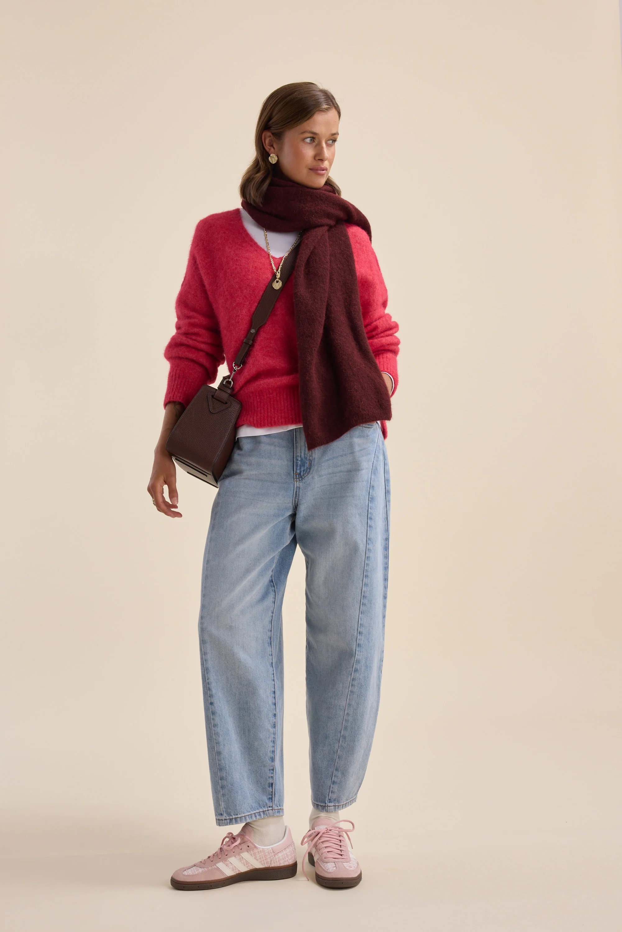 The Luxe Whisper Relaxed V Neck Sweater - Image 5