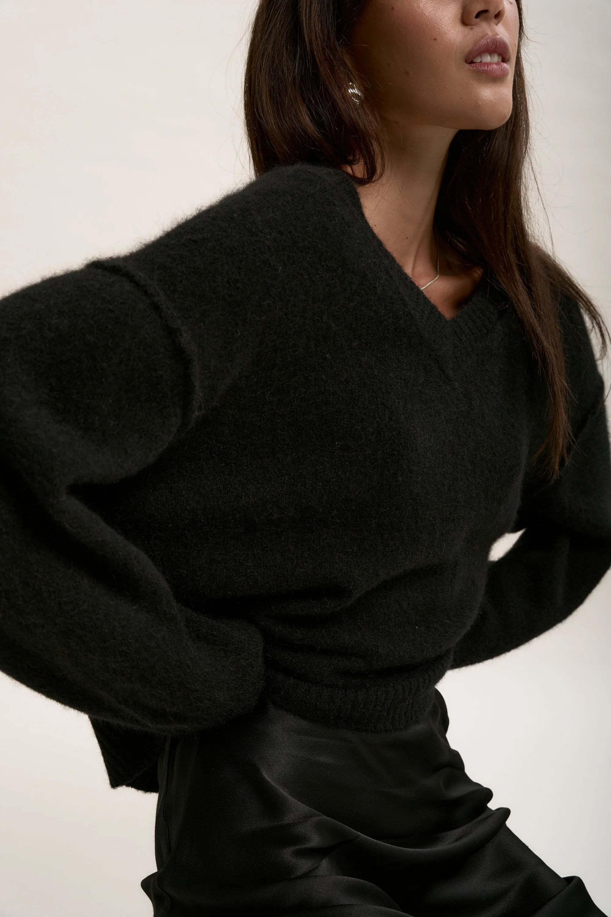 The Luxe Whisper V Neck Sweater - Image 4
