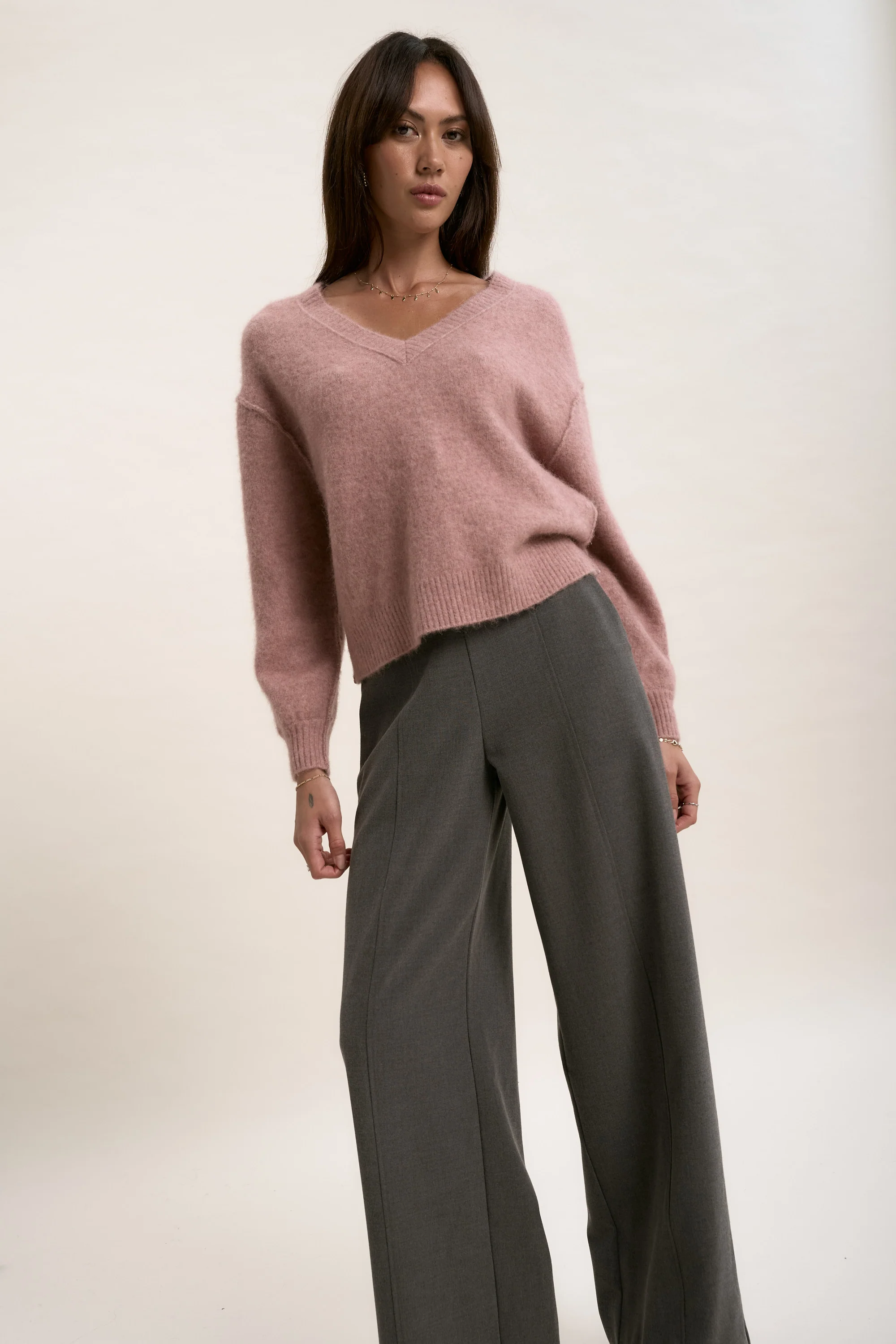 The Luxe Whisper V Neck Sweater - Image 4
