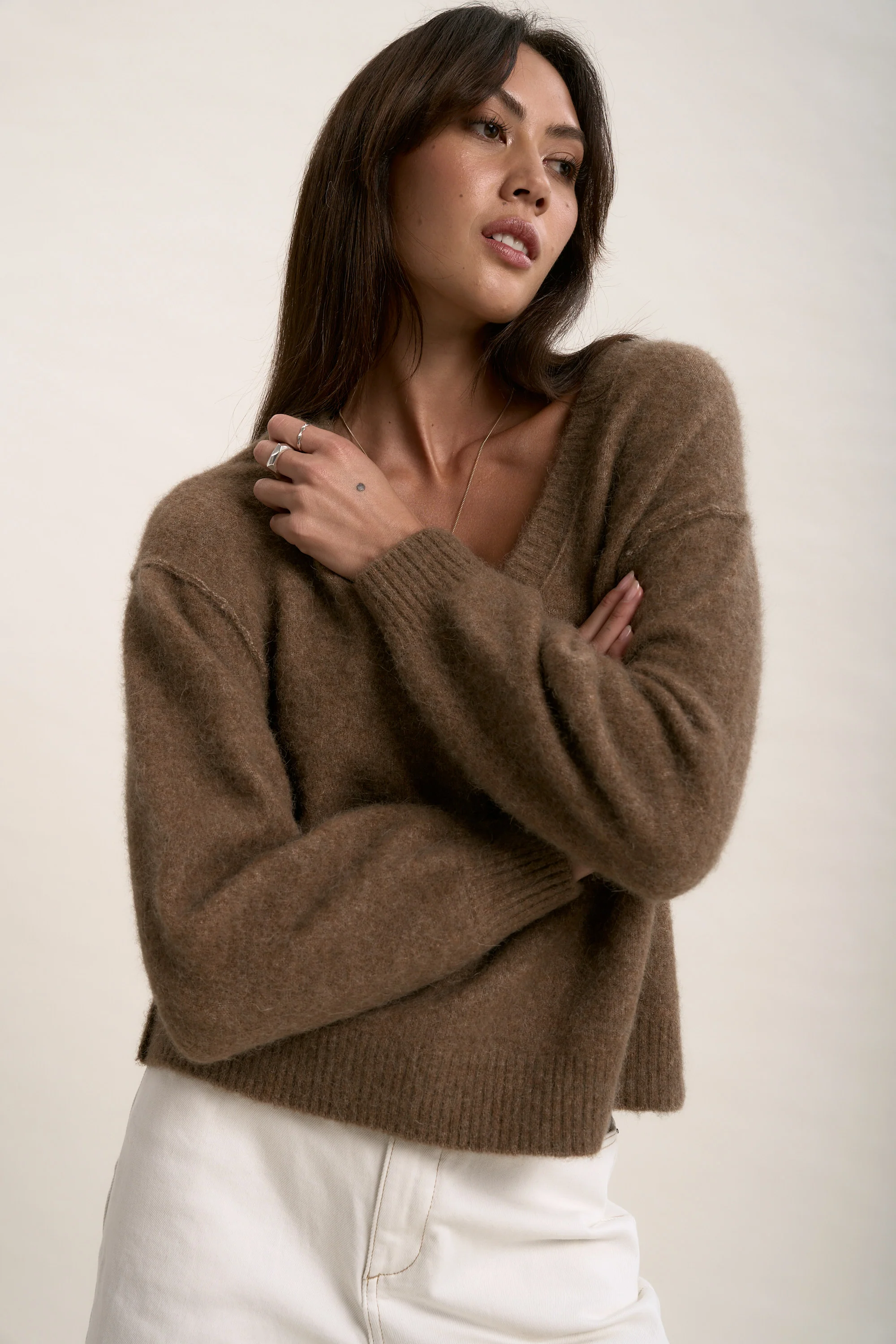 The Luxe Whisper V Neck Sweater - Image 4