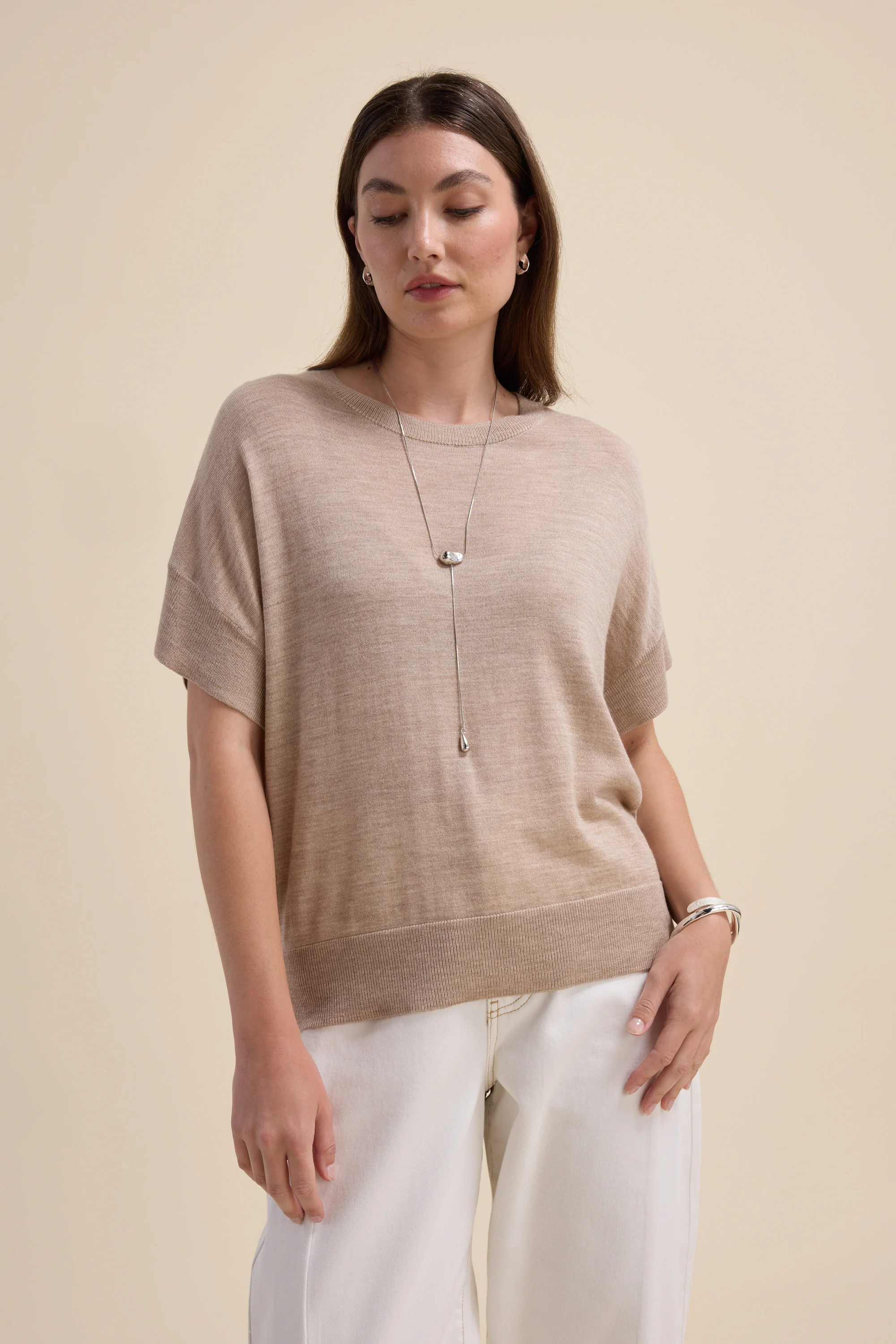 The Merino Silk Knit Tee - Image 2
