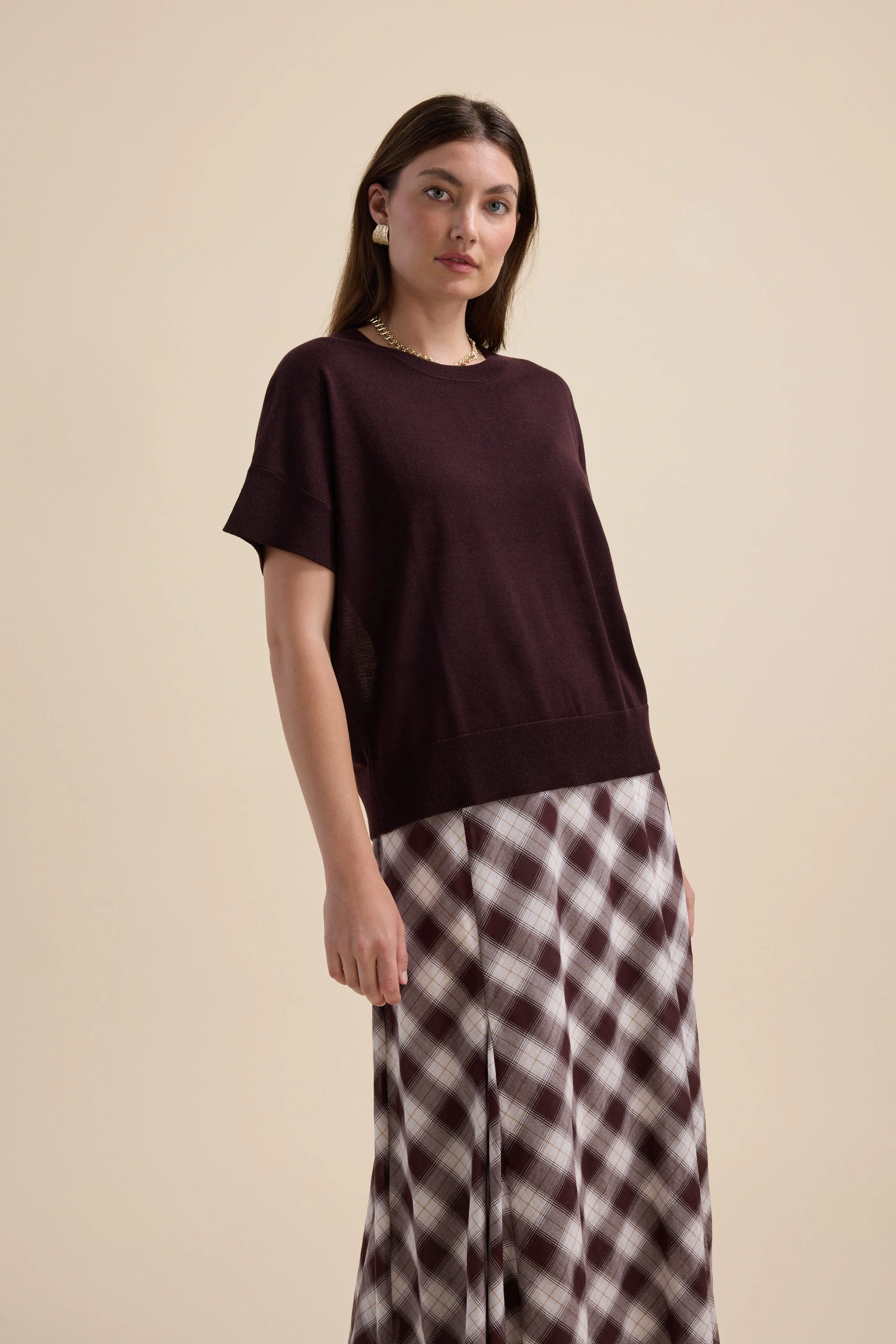 The Merino Silk Knit Tee