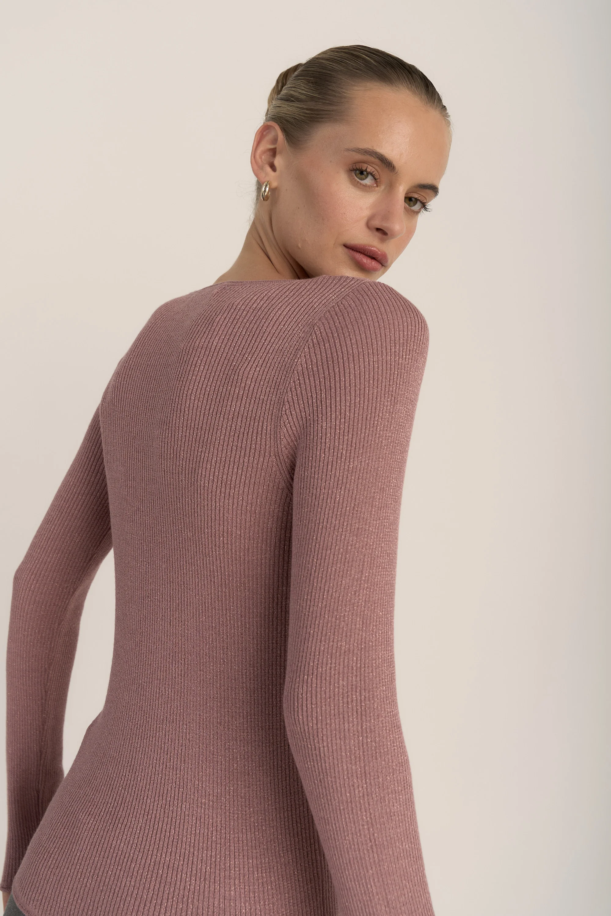 The Merino Silk Lurex Layering Top - Image 5