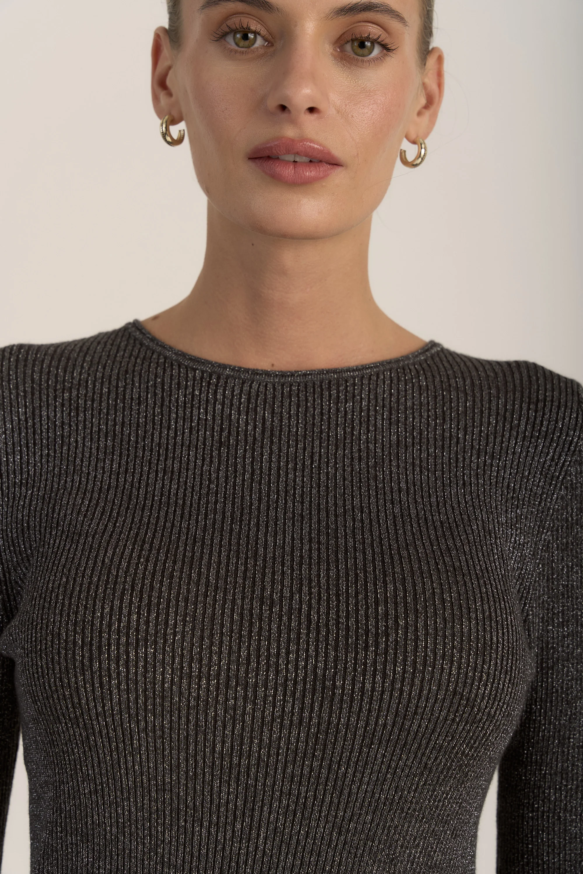 The Merino Silk Lurex Layering Top - Image 3