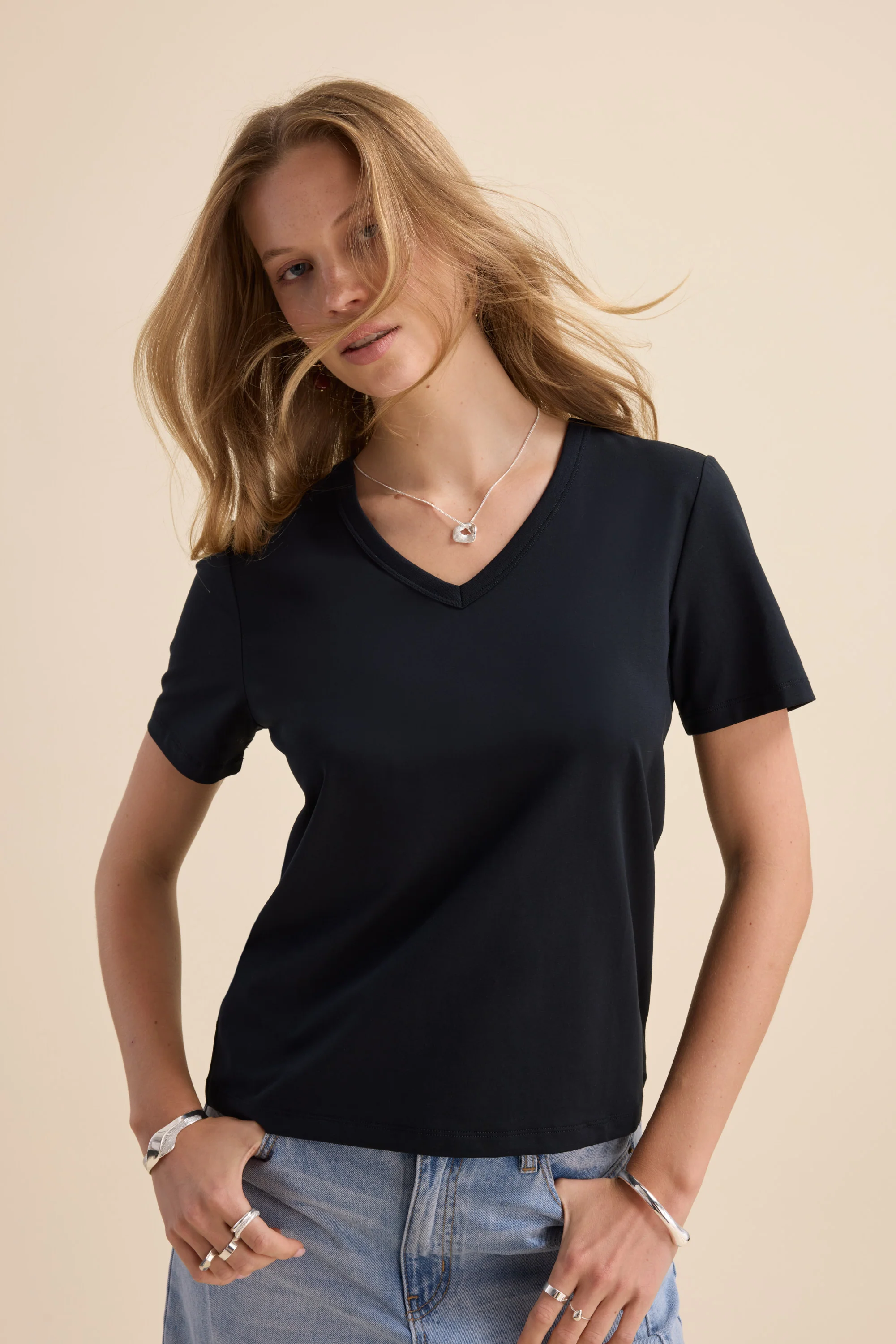 The Perfect Short Sleeve V Neck Tee - Image 2