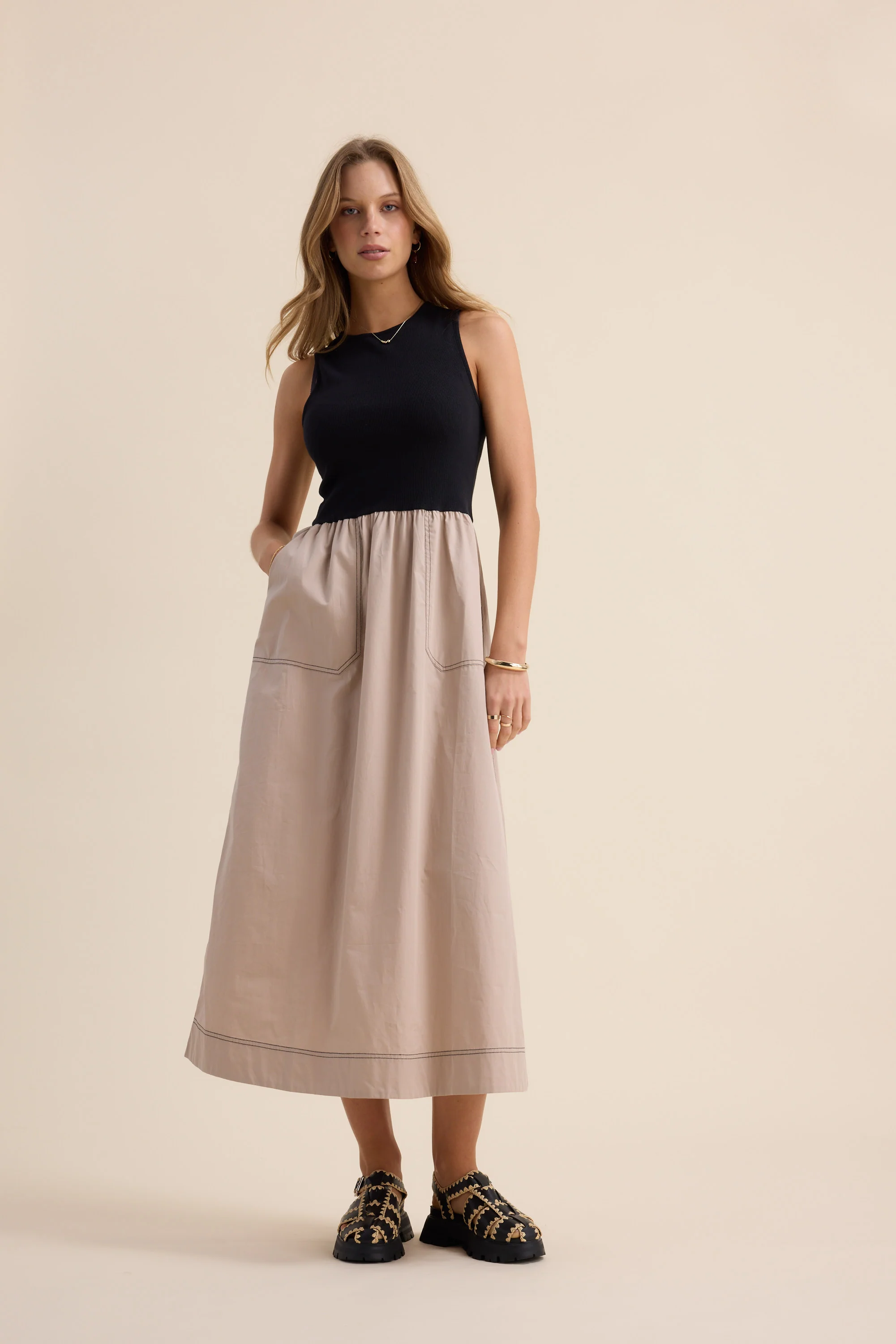 The Stitch Detail Dress - Image 2