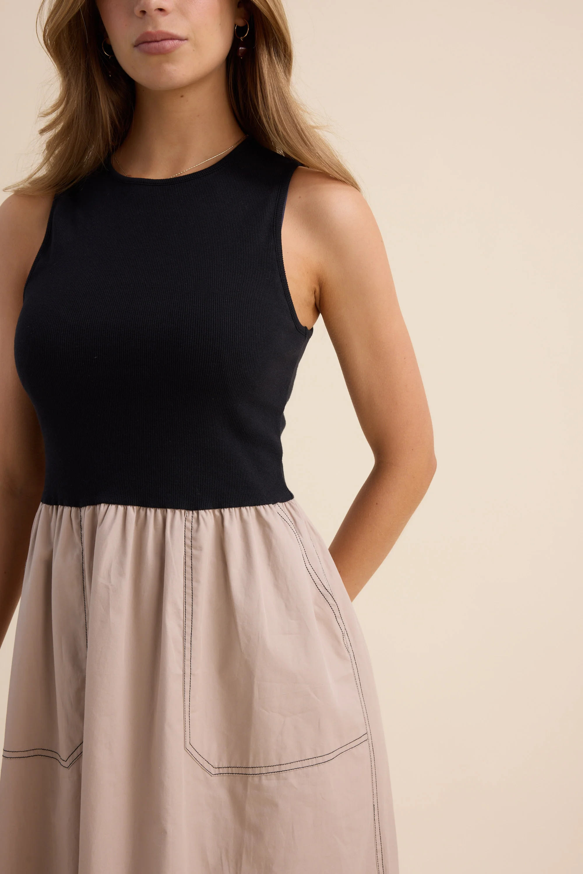 The Stitch Detail Dress - Image 3