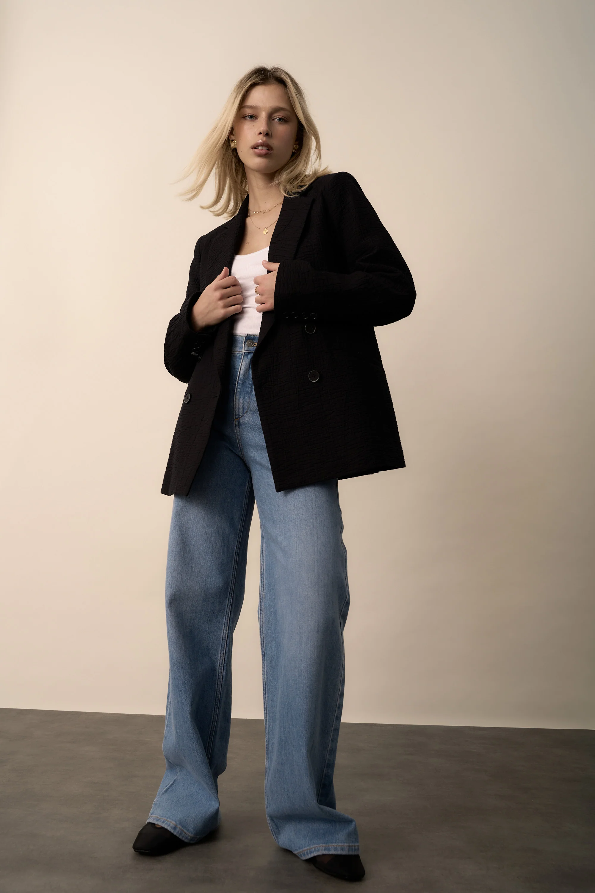 The Textured Boyfriend Blazer - Image 5