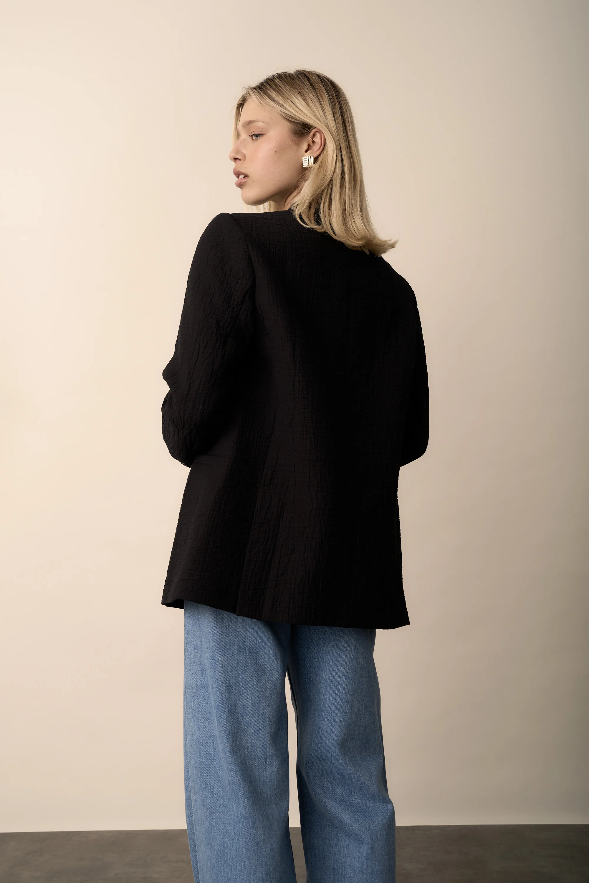 The Textured Boyfriend Blazer - Image 6