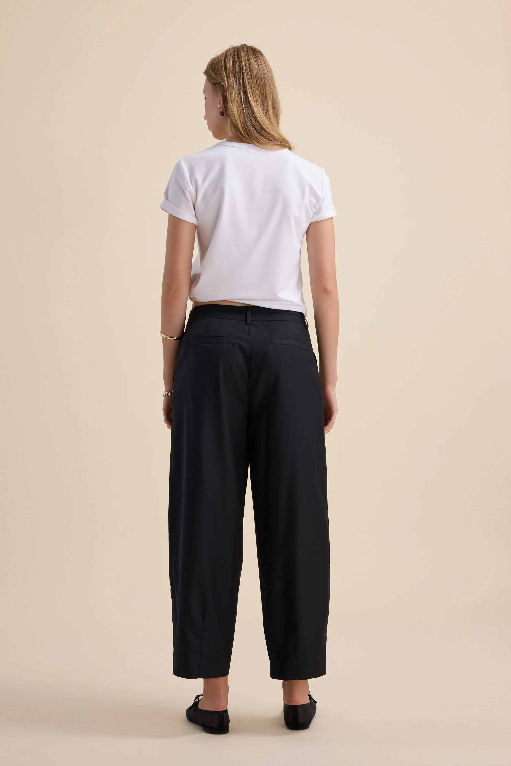 The Wool Blend Barrel Leg Pant - Image 7