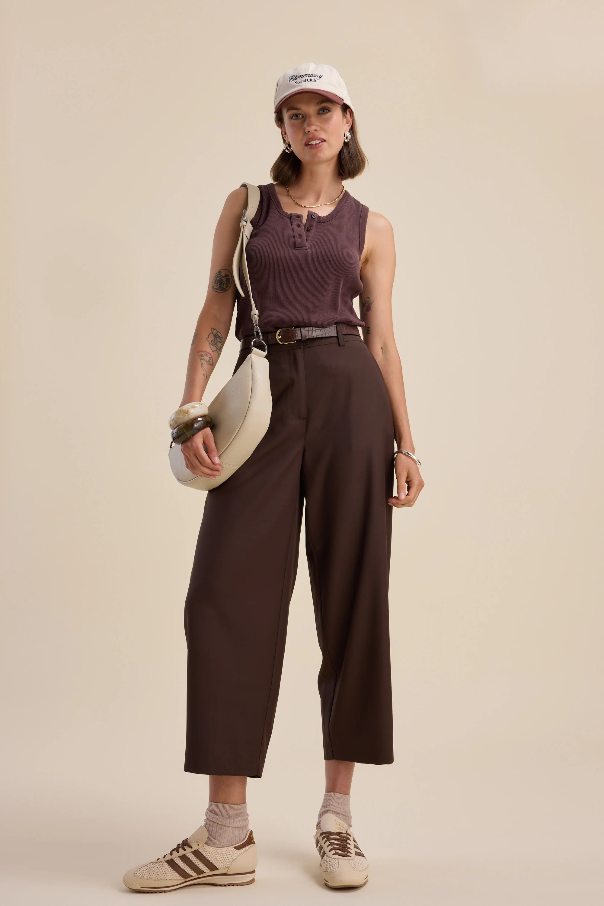 The Wool Blend Barrel Leg Pant - Image 6