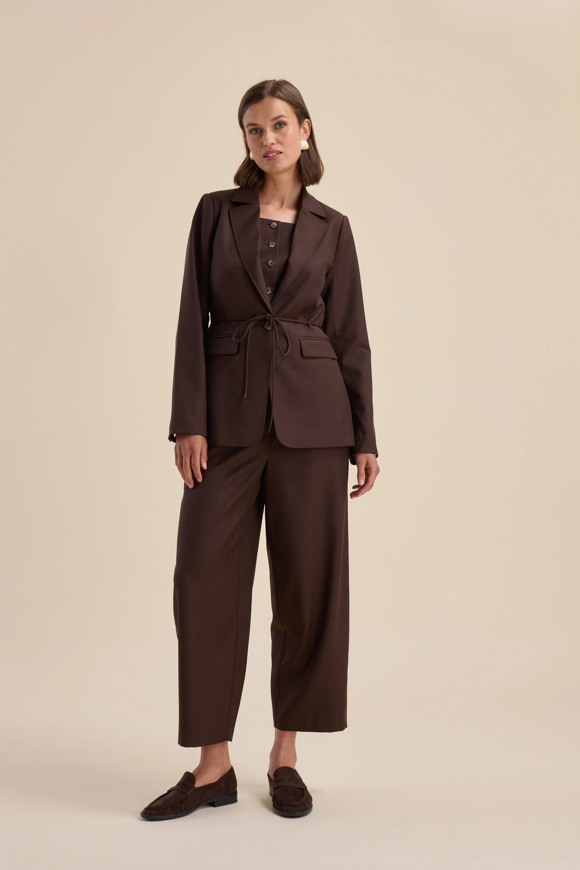 The Wool Blend Barrel Leg Pant - Image 7