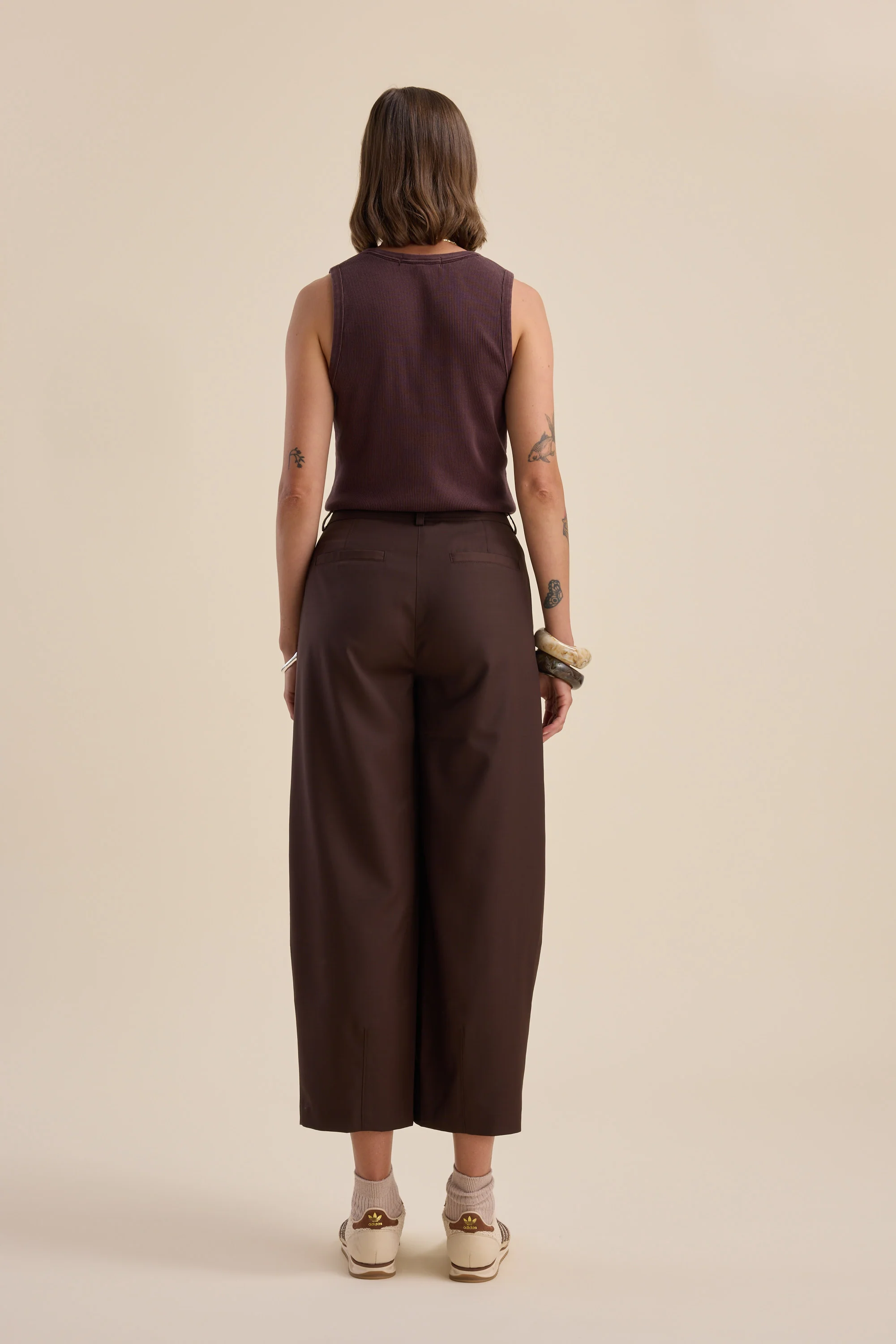 The Wool Blend Barrel Leg Pant - Image 8
