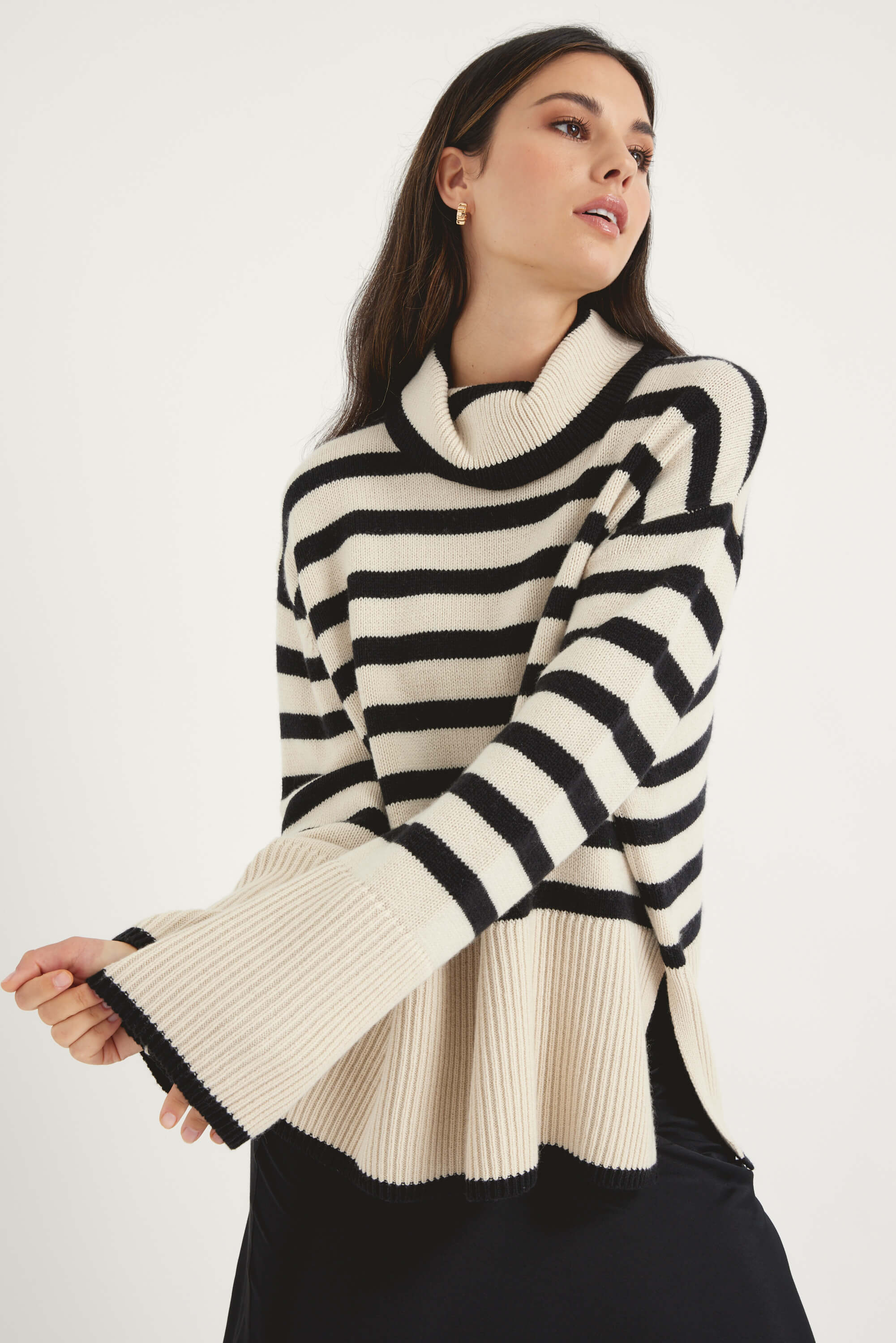 The Wool Blend Striped Sweater - Image 2