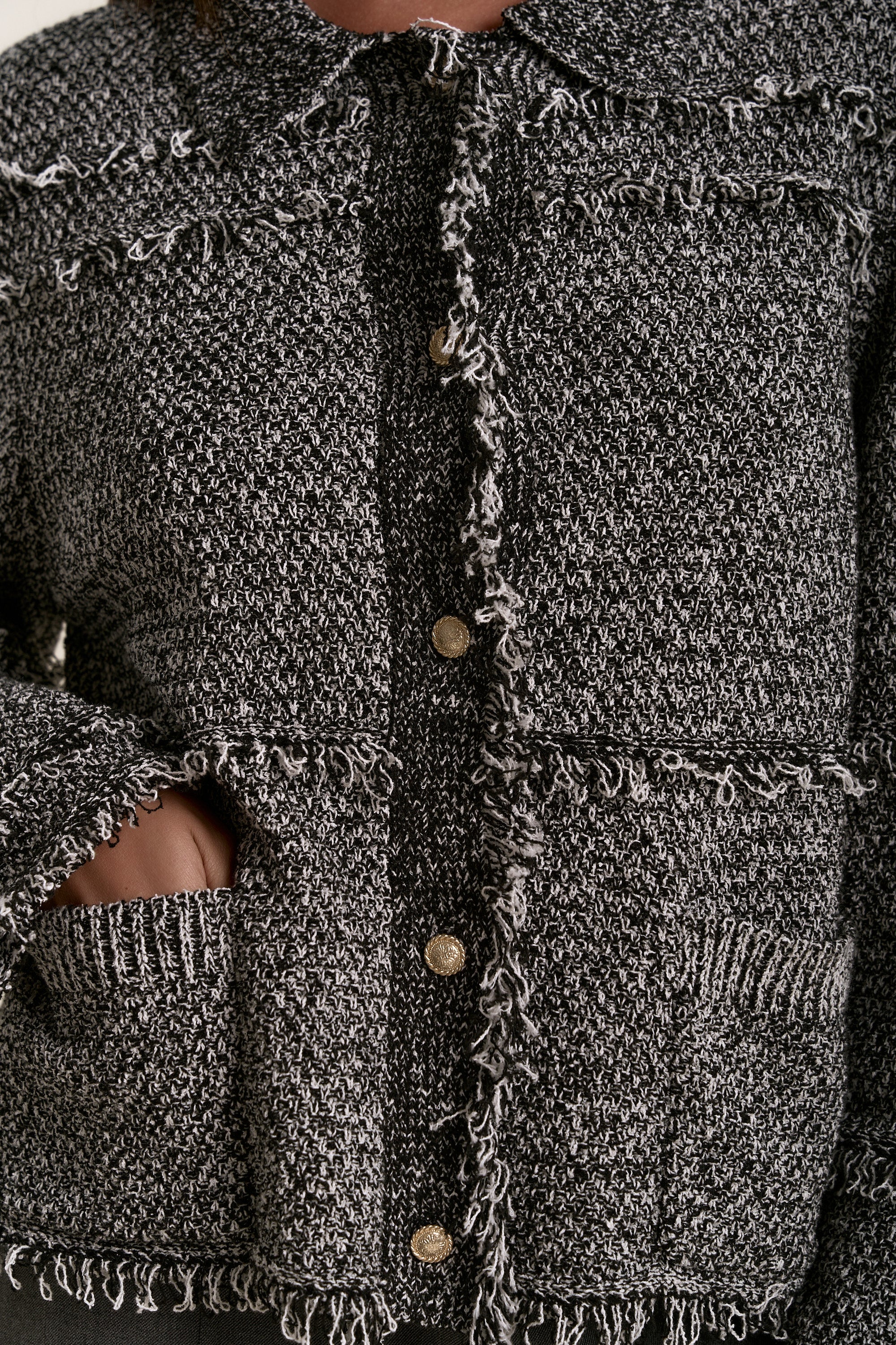Thea Fringe Detail Cardigan - Image 4