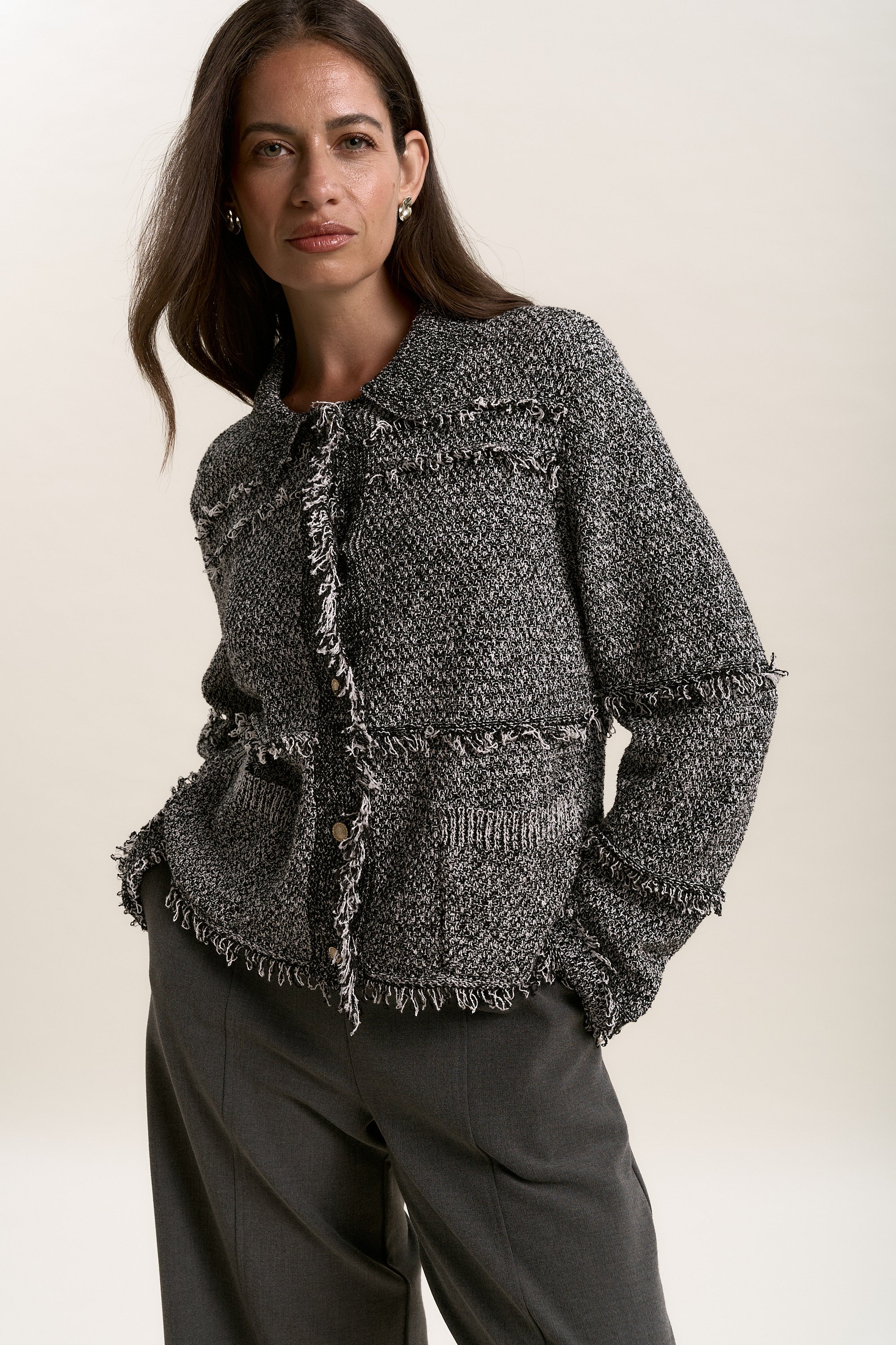 Thea Fringe Detail Cardigan - Image 6