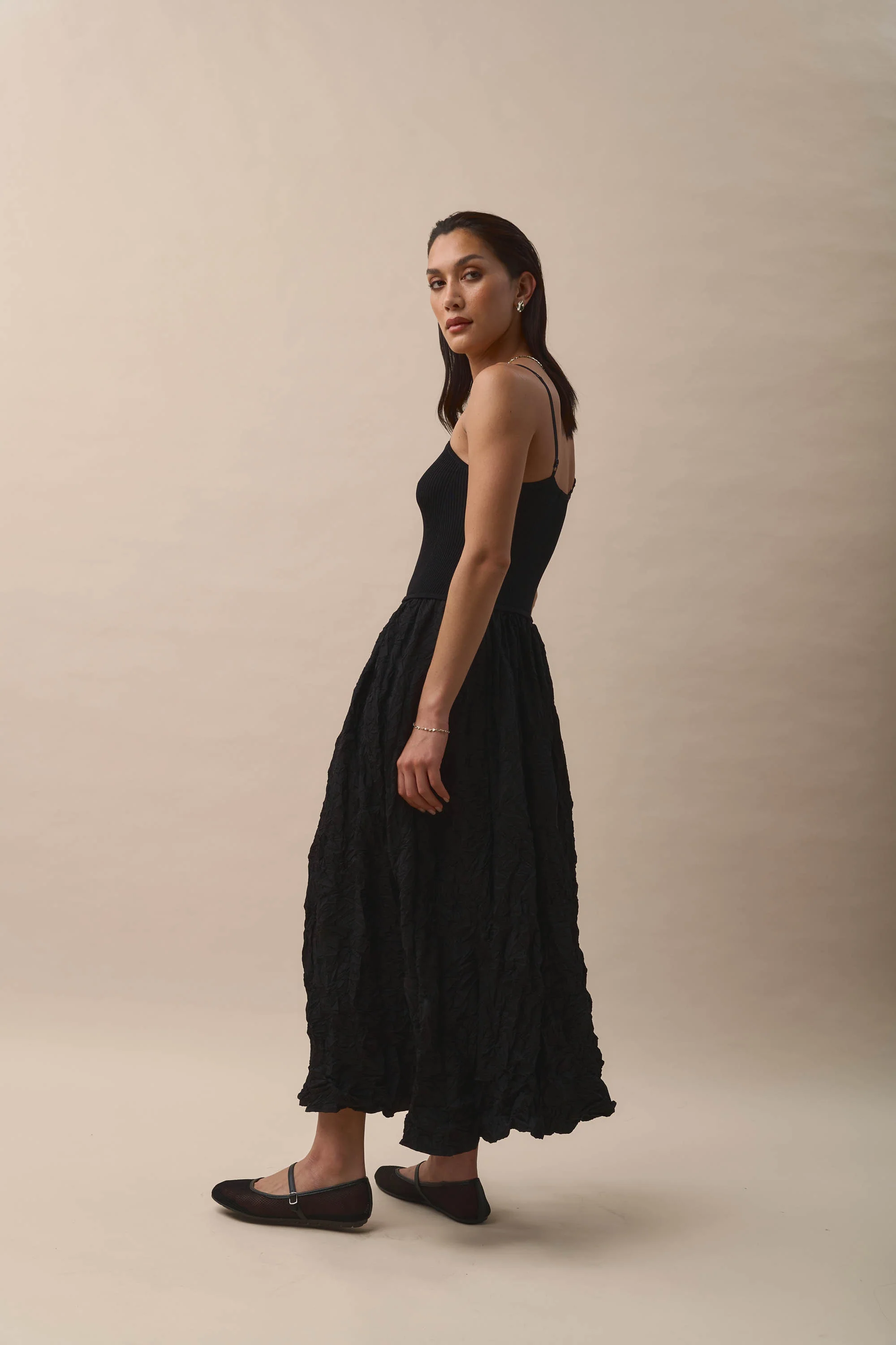 Time To Dance Textured Dress - Image 4