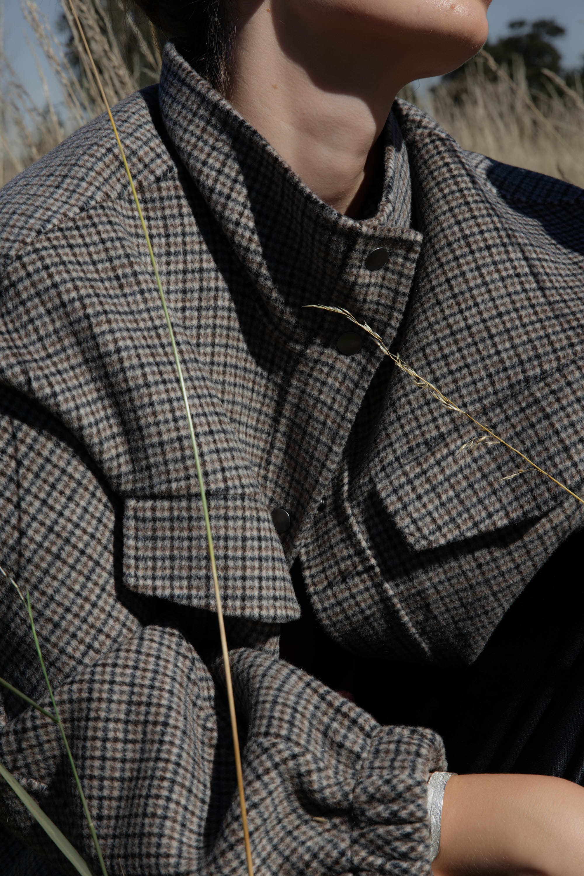Wool Blend Bomber Coat - Image 3