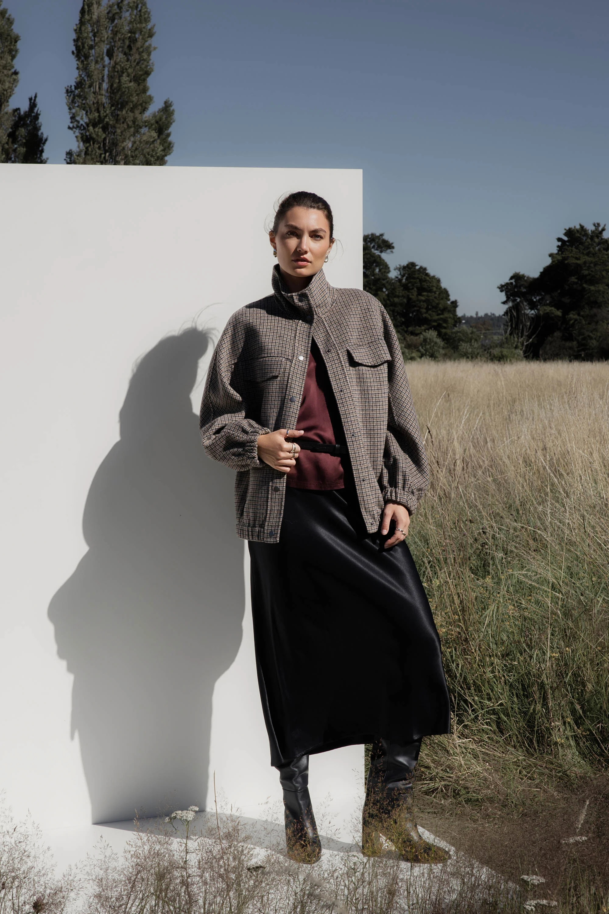 Wool Blend Bomber Coat - Image 4