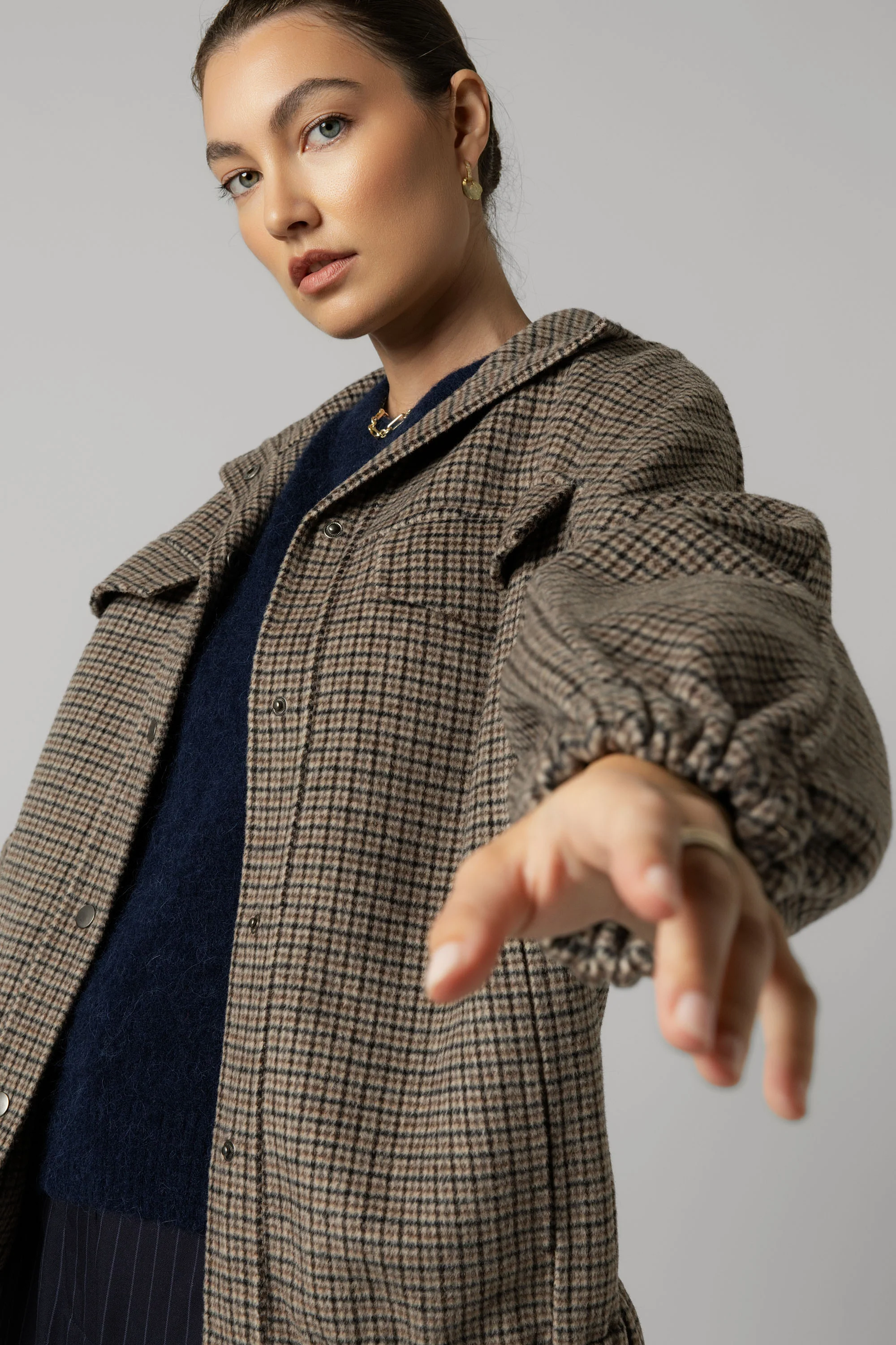 Wool Blend Bomber Coat - Image 7