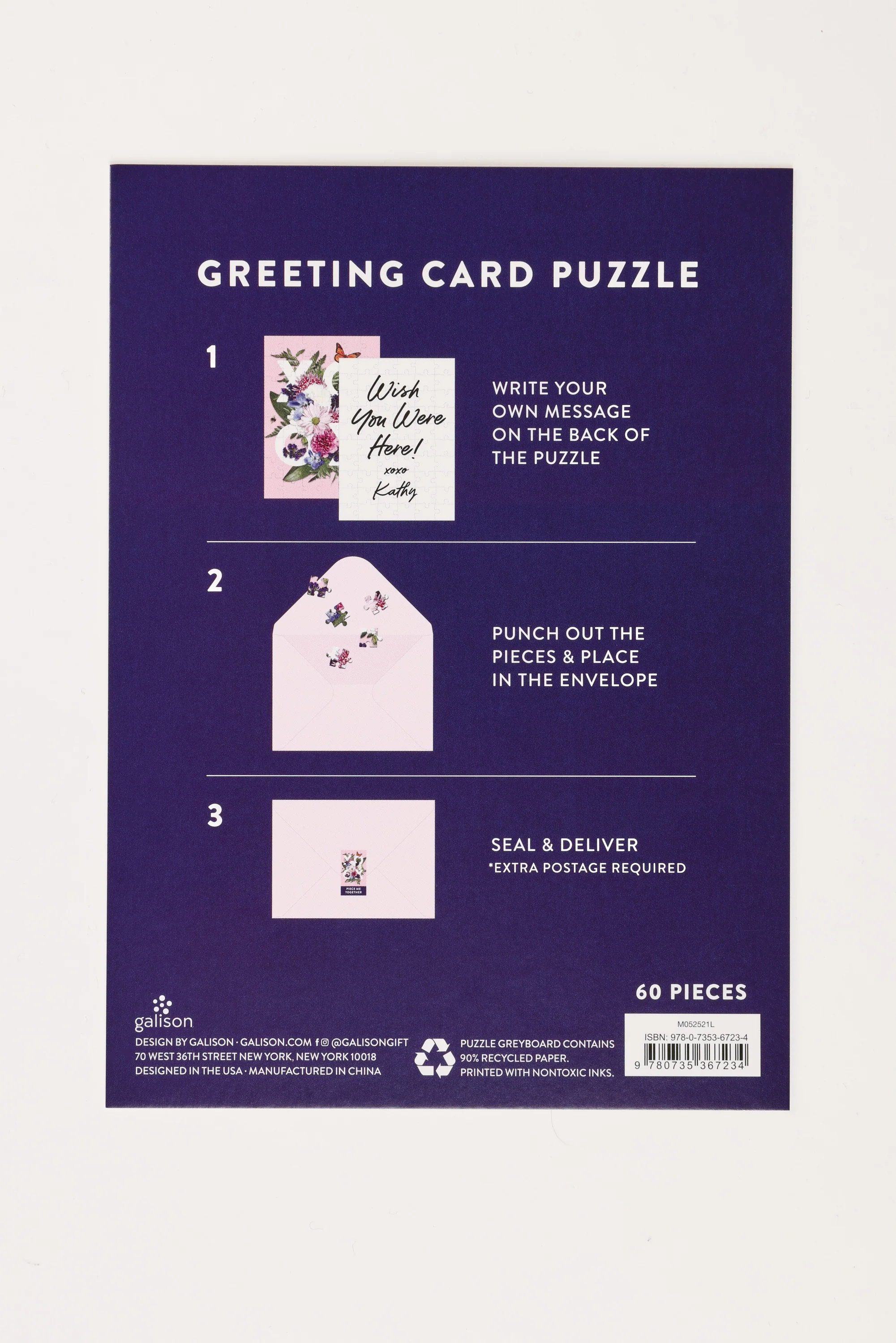 XOXO Puzzle Greeting Card - Image 2