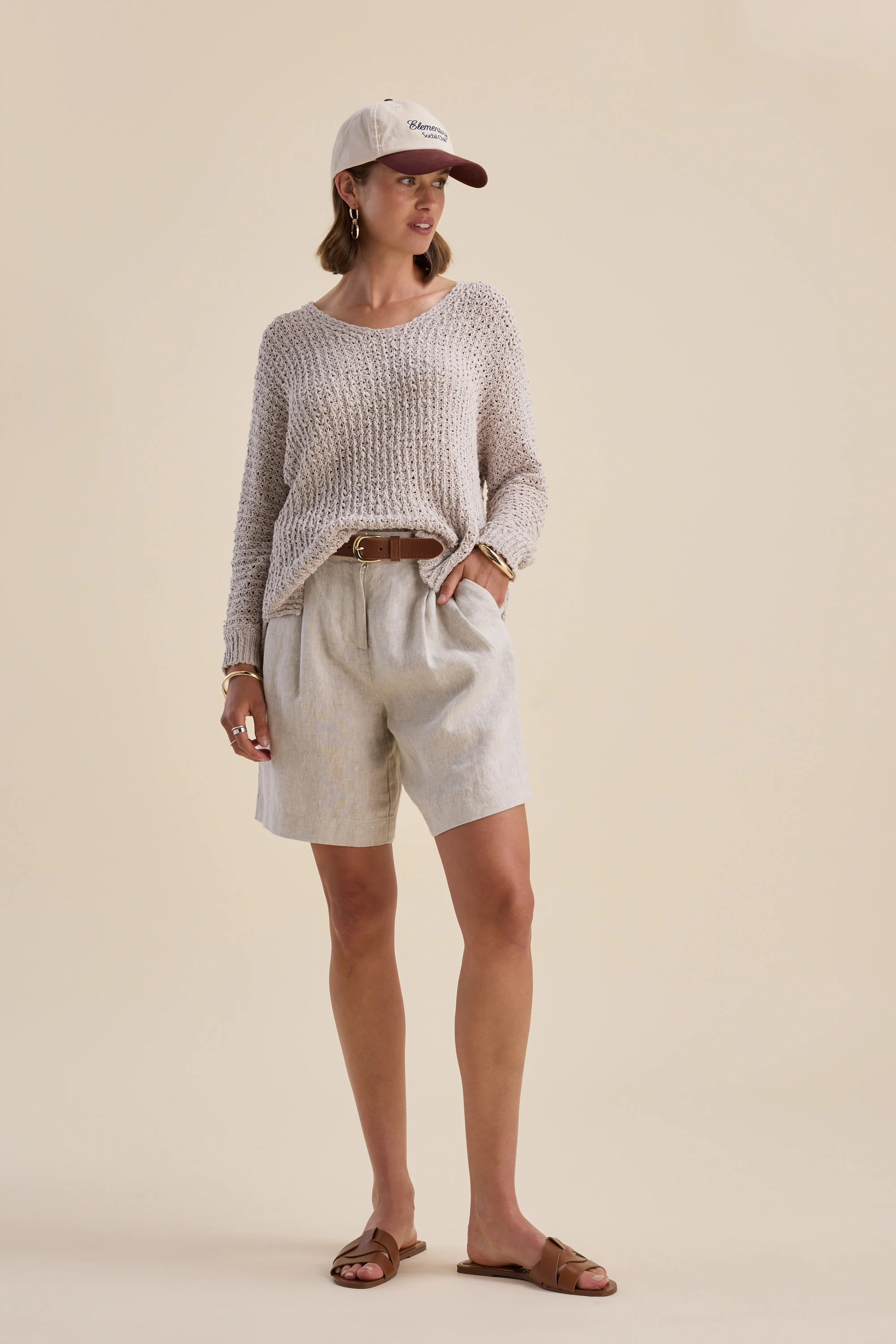 Zuri Knitted V Neck Sweater - Image 5