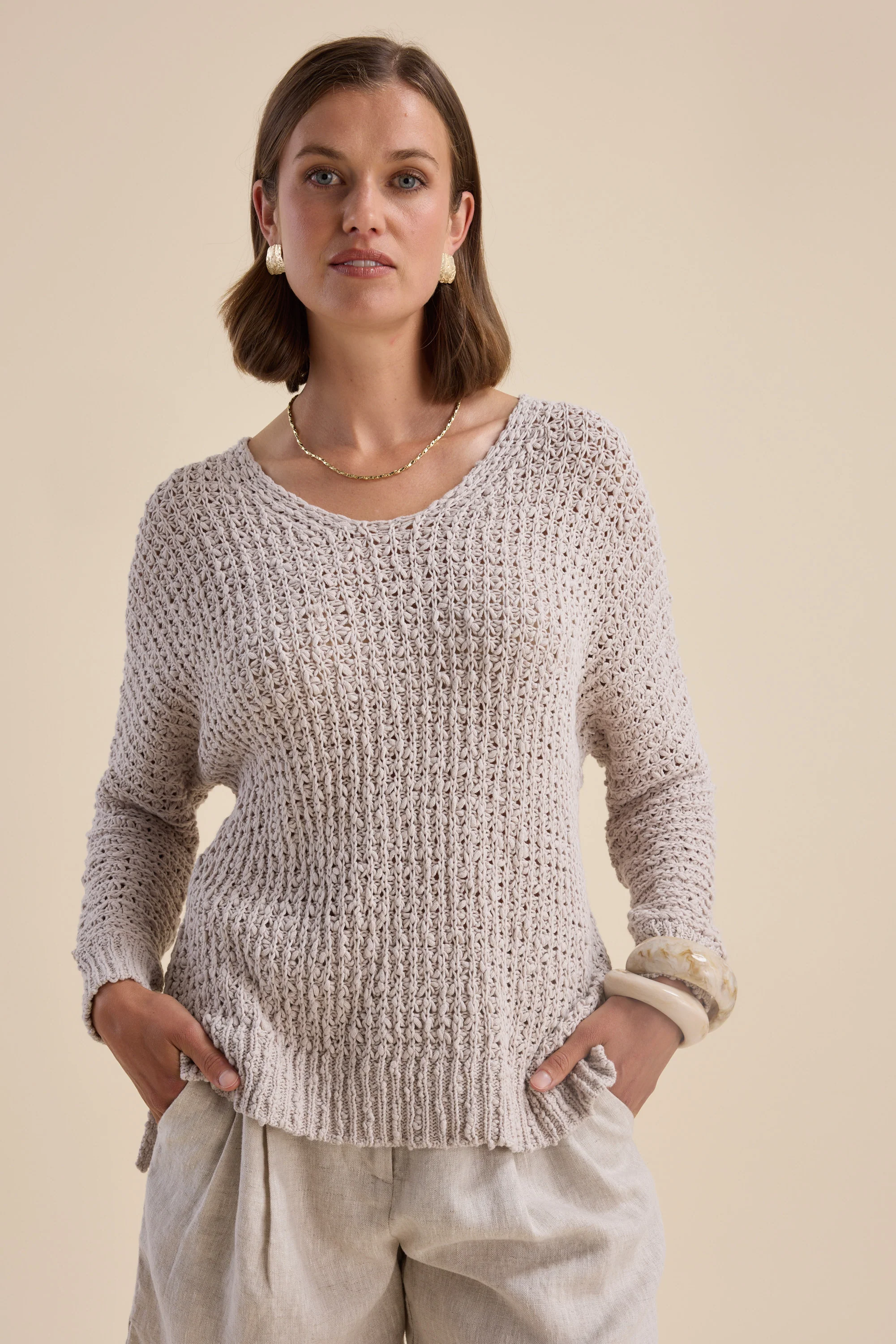 Zuri Knitted V Neck Sweater - Image 6